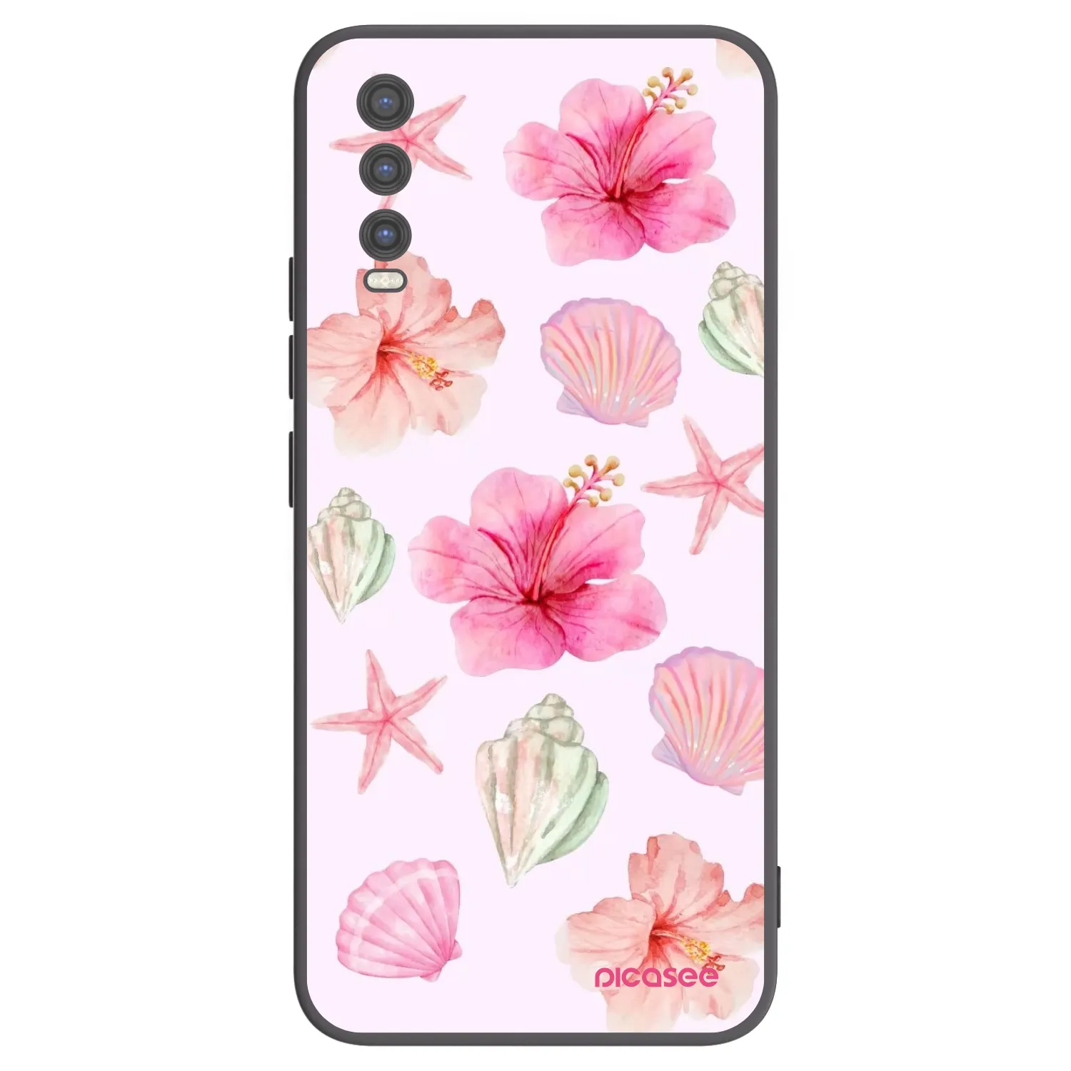 Picasee Vivo Y20s Hülle - Schwarzes Silikon - Blush Lagoon