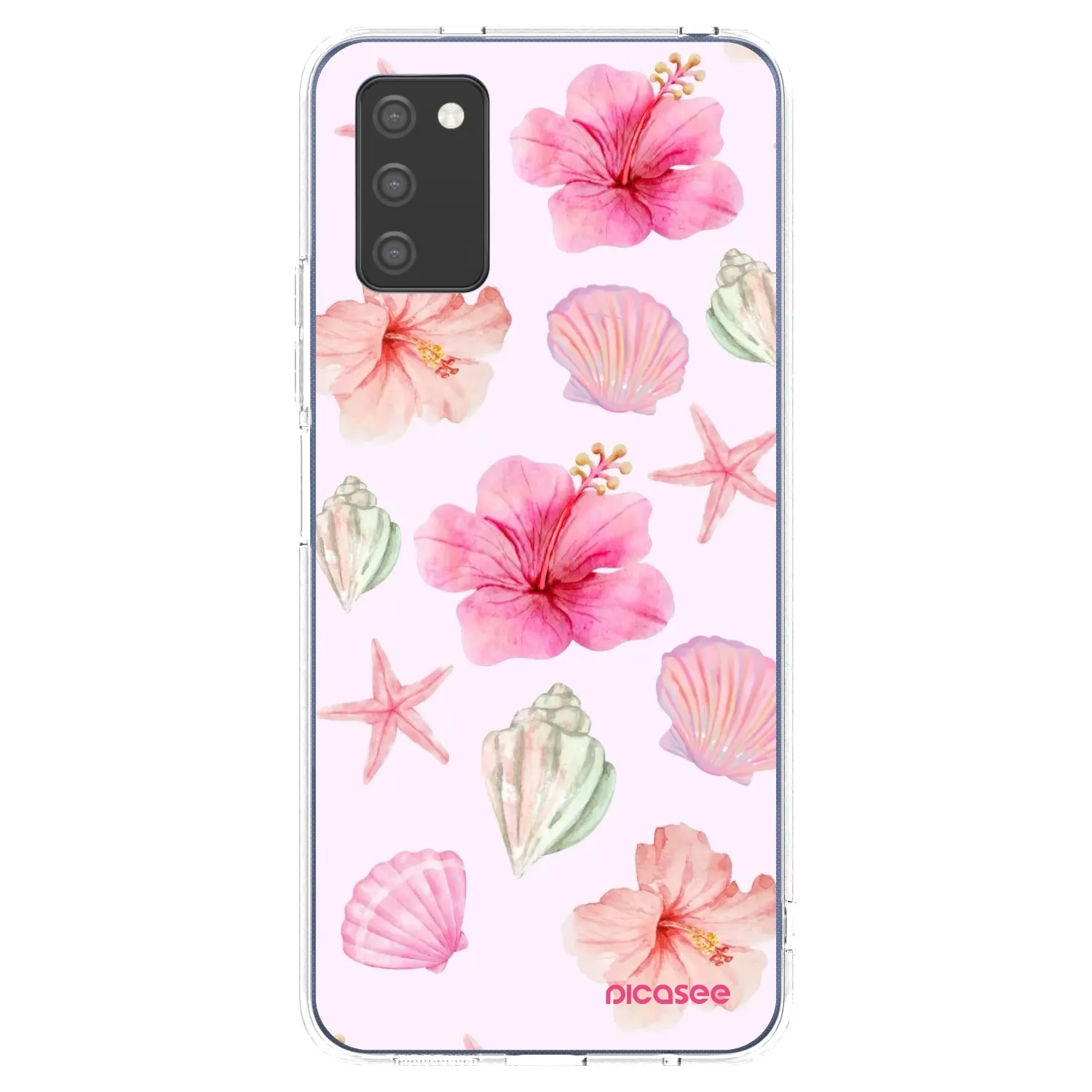 Picasee Samsung Galaxy A03s A037G Hülle - Transparentes Silikon - Blush Lagoon