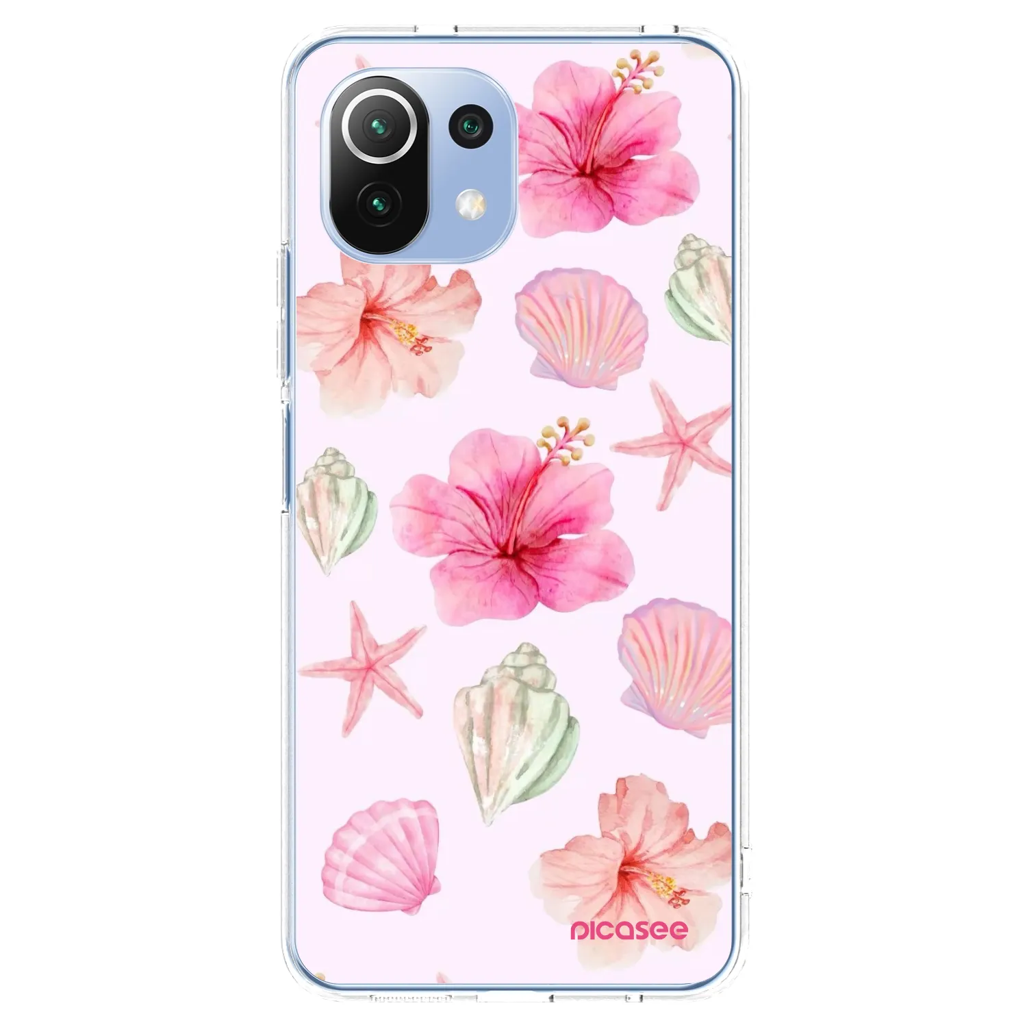 Picasee Xiaomi 11 Lite 5G NE Hülle - Transparentes Silikon - Blush Lagoon