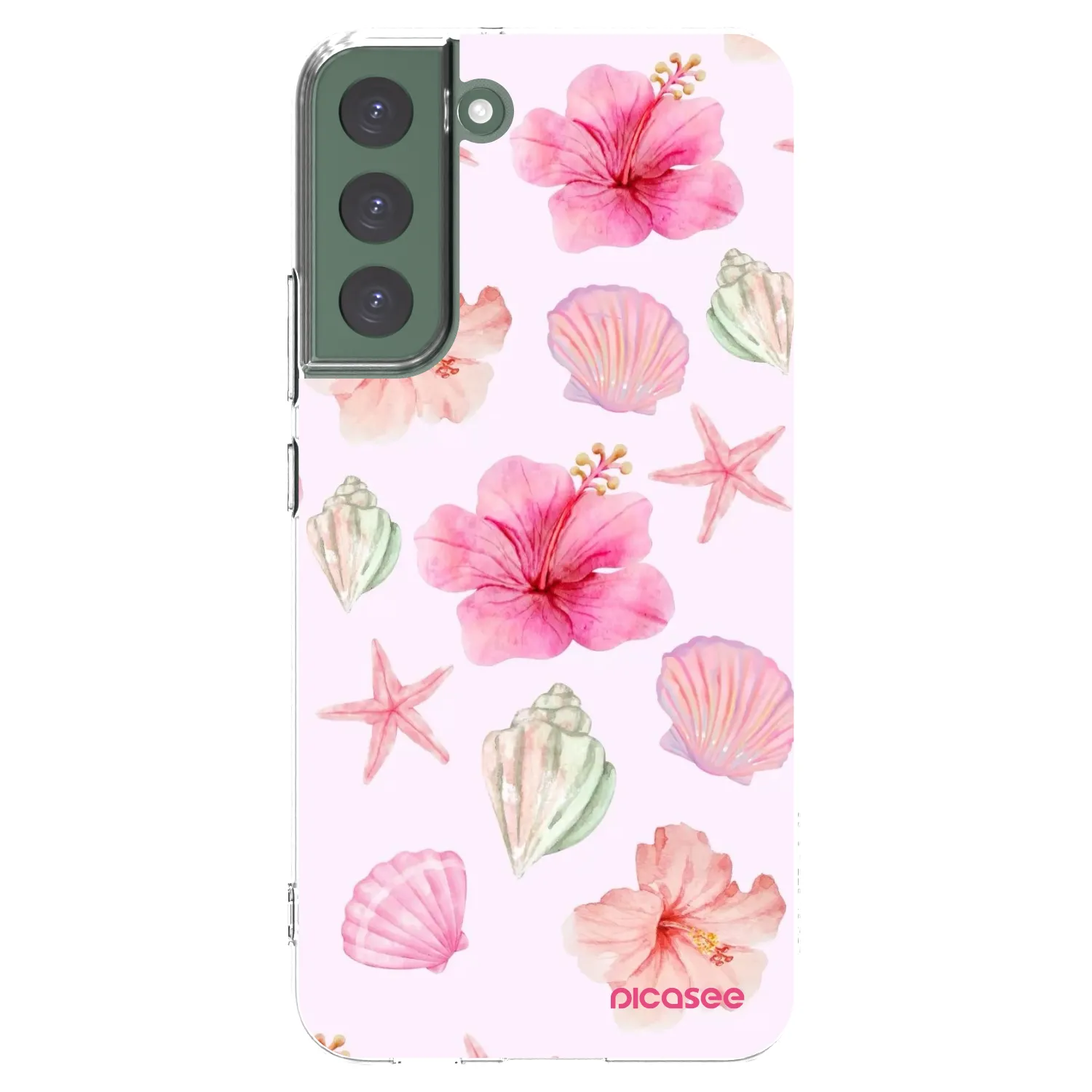 Picasee Samsung Galaxy S22+ 5G Hülle - Transparentes Silikon - Blush Lagoon