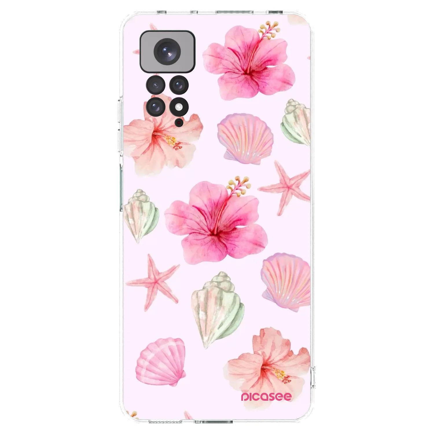 Picasee Xiaomi Redmi Note 11S 4G Hülle - Transparentes Silikon - Blush Lagoon