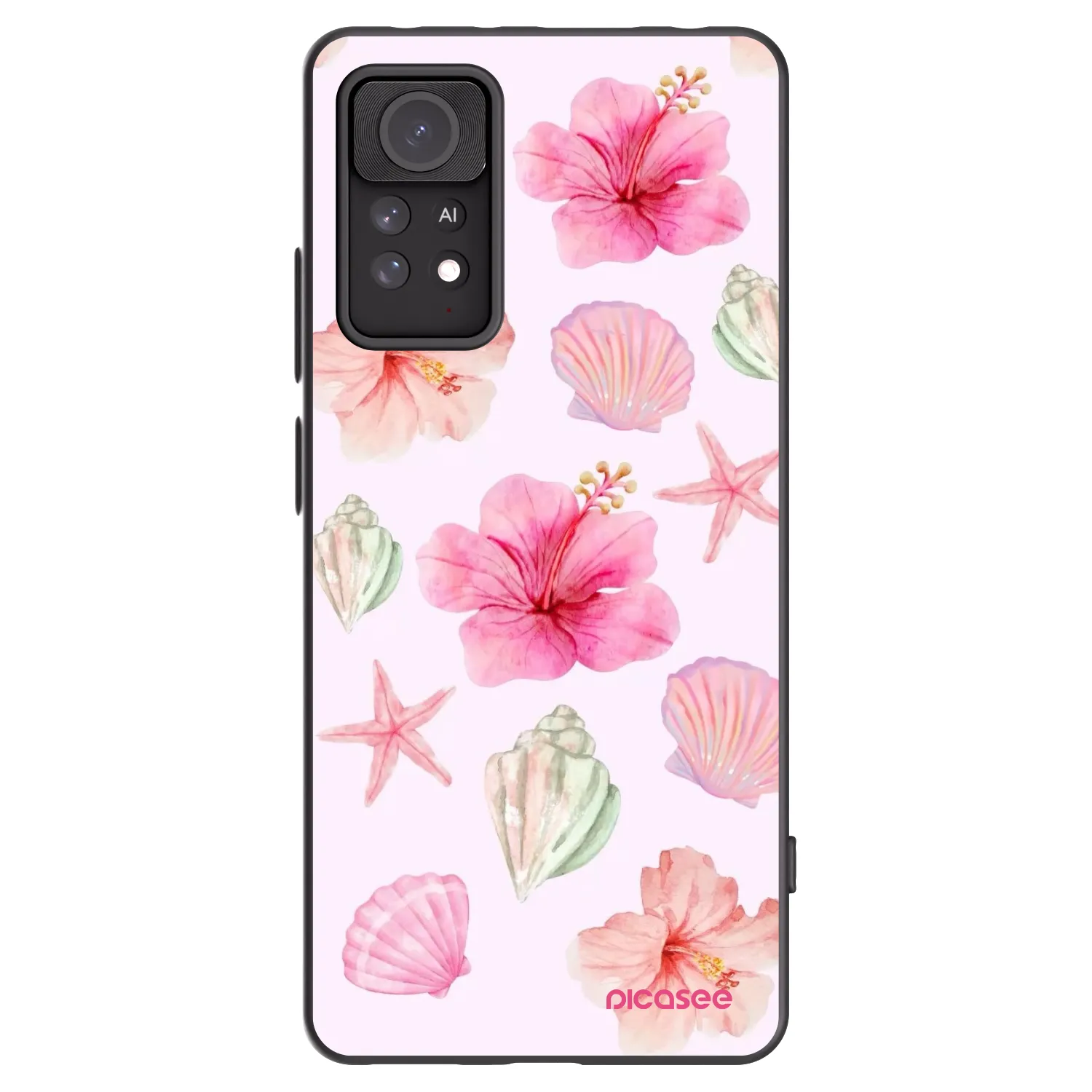Picasee Xiaomi Redmi Note 11 Pro Hülle - Schwarzes Silikon - Blush Lagoon