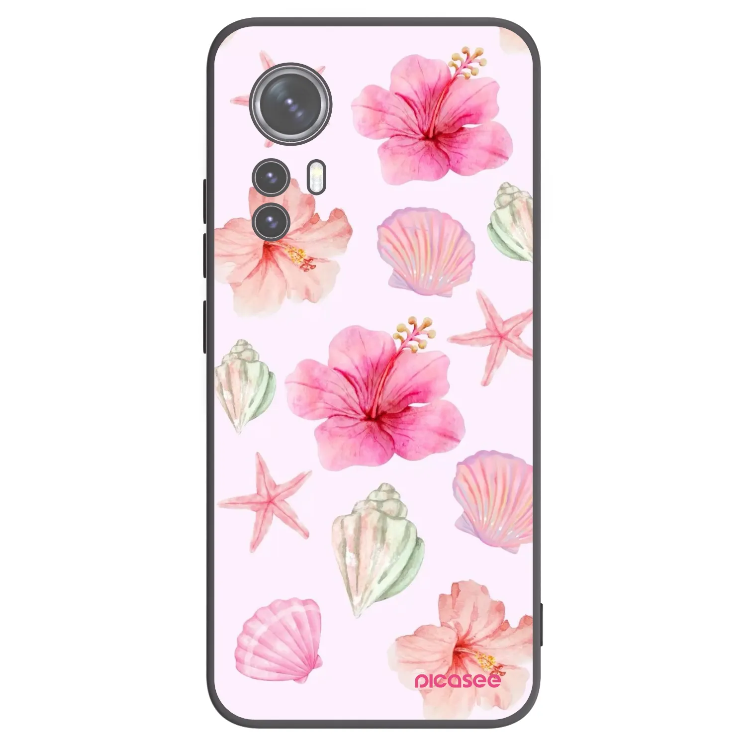 Picasee Xiaomi 12X Hülle - Schwarzes Silikon - Blush Lagoon