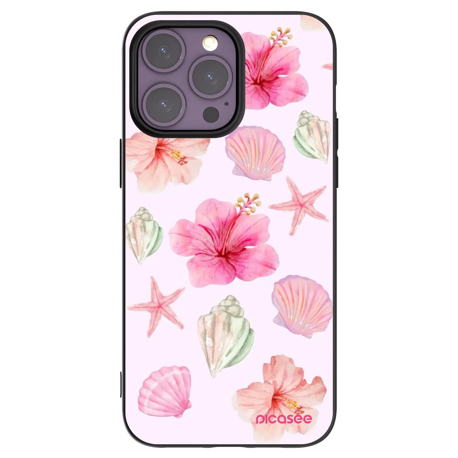 Picasee Apple iPhone 14 Pro Max Hülle - Schwarzes Silikon - Blush Lagoon