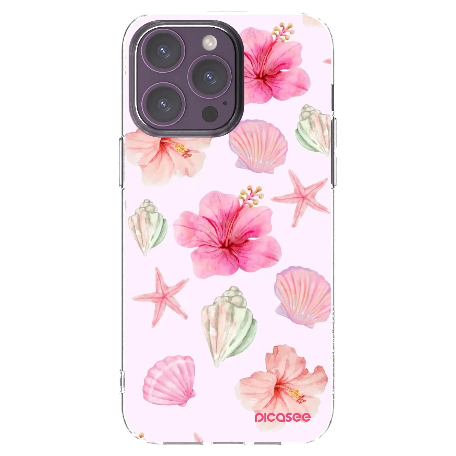 Picasee Apple iPhone 14 Pro Max Hülle - Transparentes Silikon - Blush Lagoon