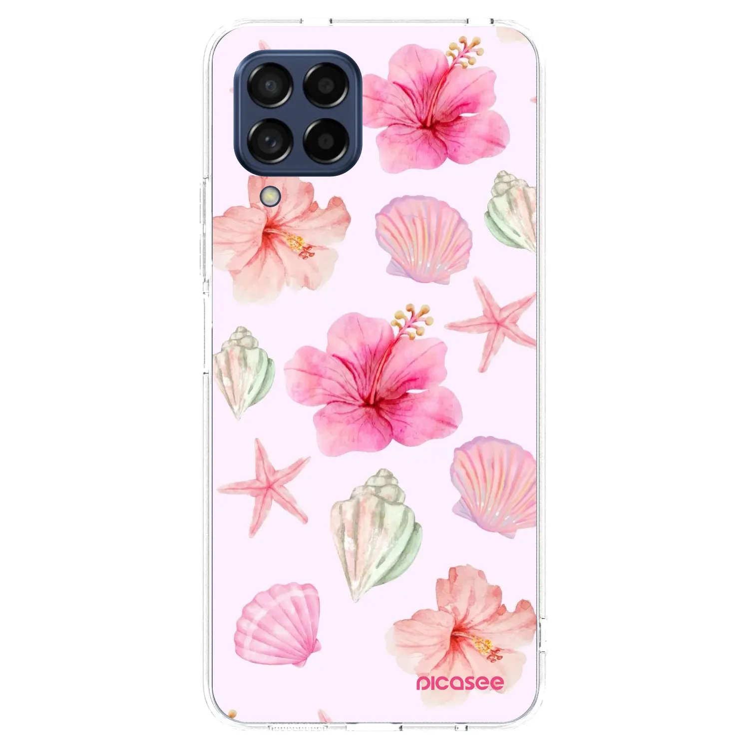 Picasee Samsung Galaxy M53 5G Hülle - Transparentes Silikon - Blush Lagoon