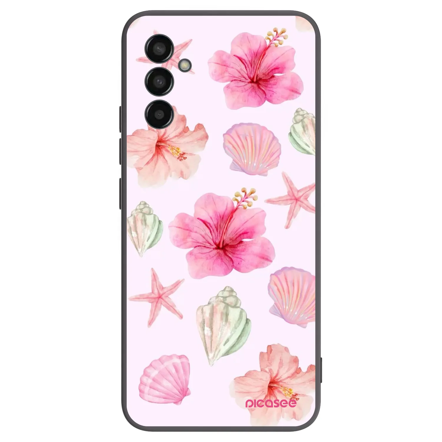 Picasee Samsung Galaxy M13 M135F Hülle - Schwarzes Silikon - Blush Lagoon