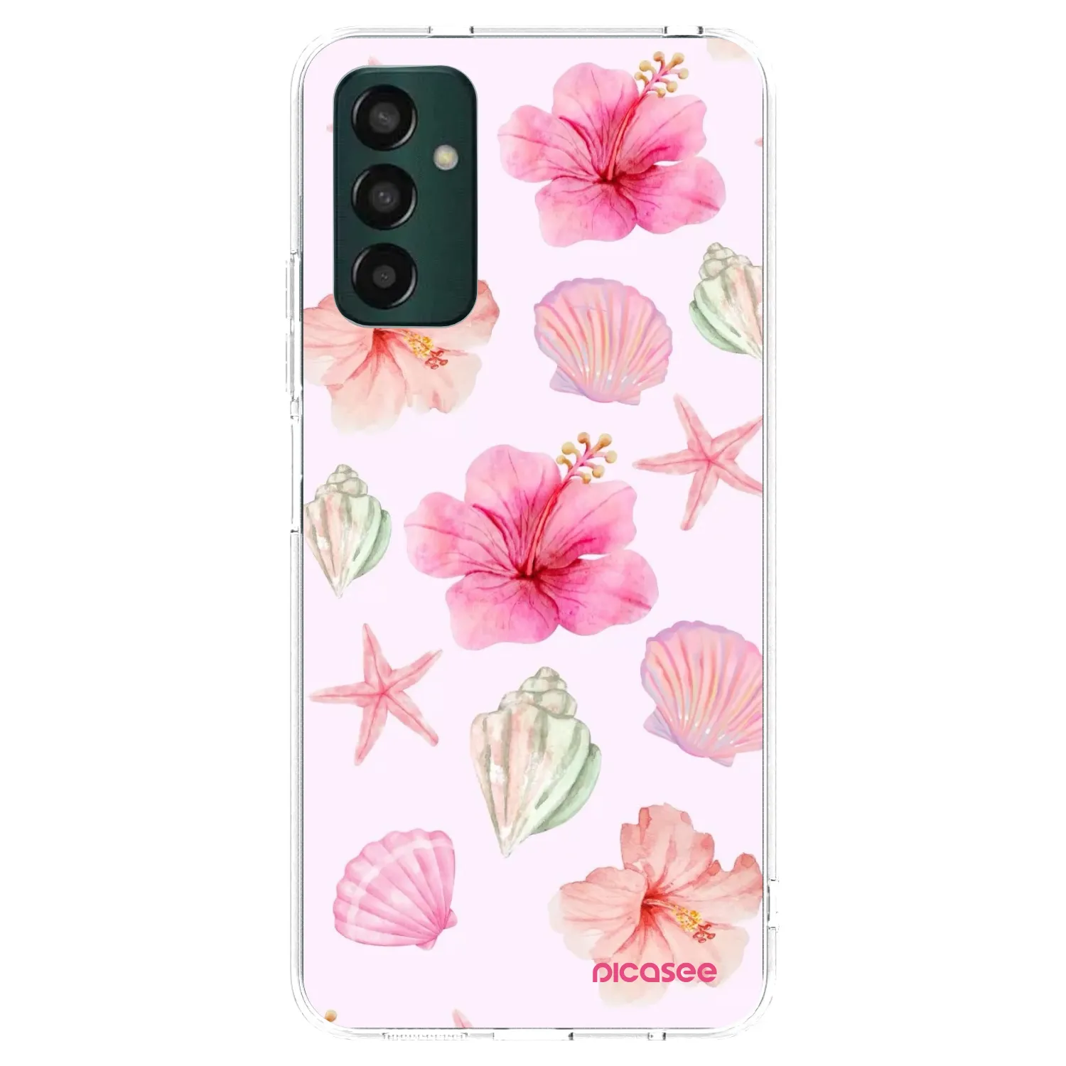 Picasee Samsung Galaxy M13 M135F Hülle - Transparentes Silikon - Blush Lagoon