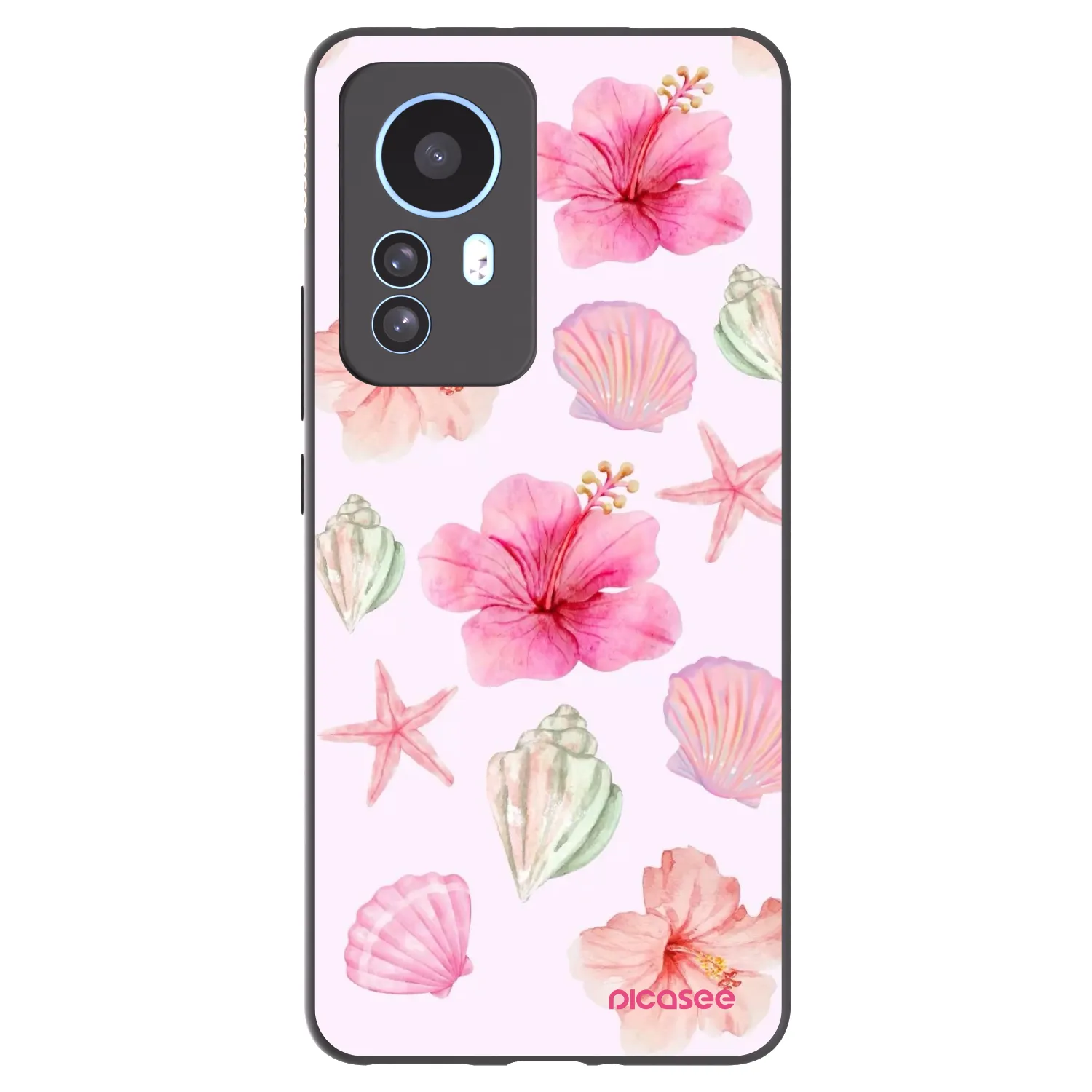 Picasee Xiaomi 12T Pro Hülle - Schwarzes Silikon - Blush Lagoon