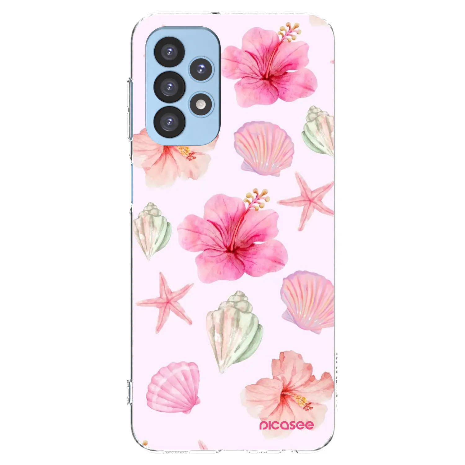 Picasee Samsung Galaxy A23 A235F 4G Hülle - Transparentes Silikon - Blush Lagoon