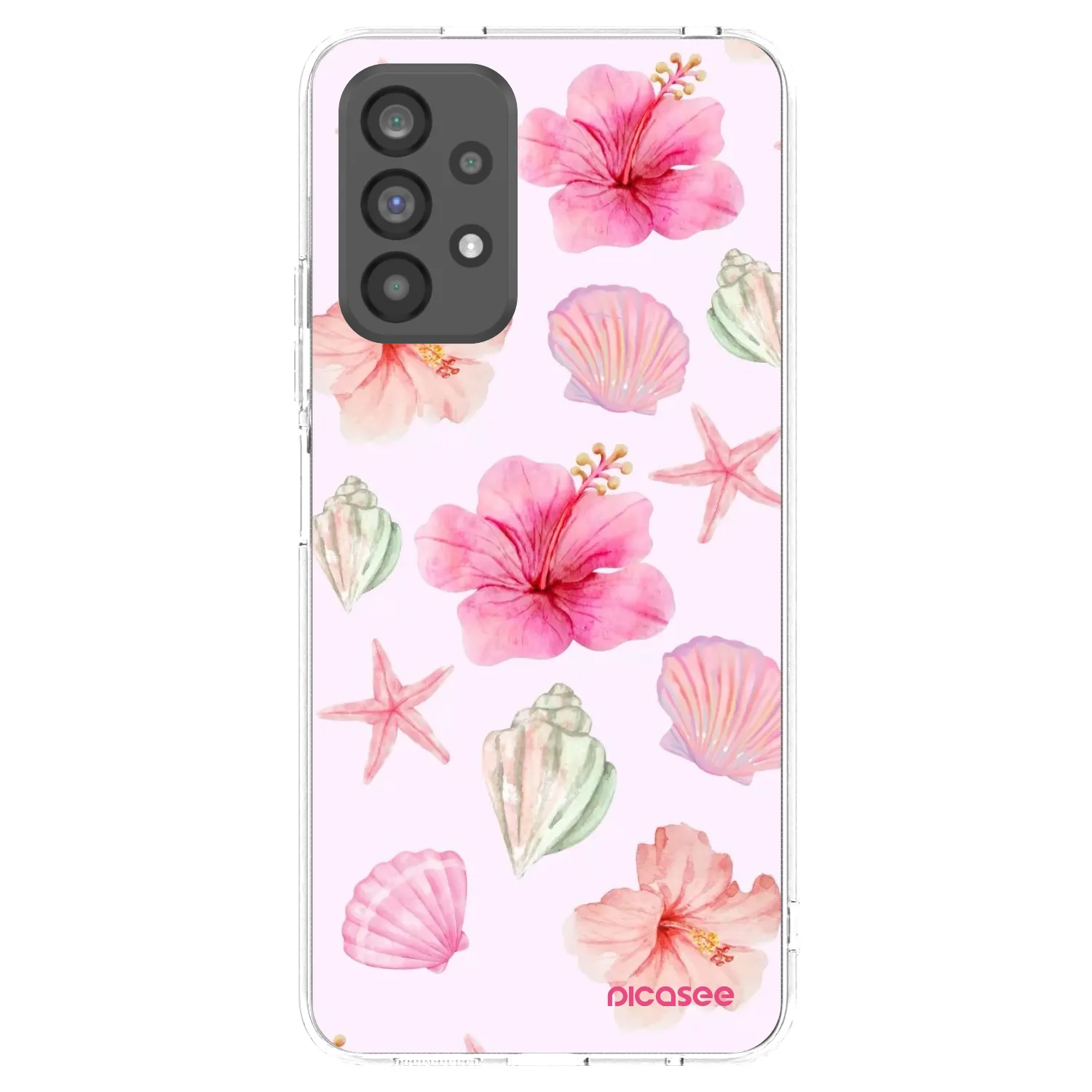 Picasee Samsung Galaxy A73 5G Hülle - Transparentes Silikon - Blush Lagoon