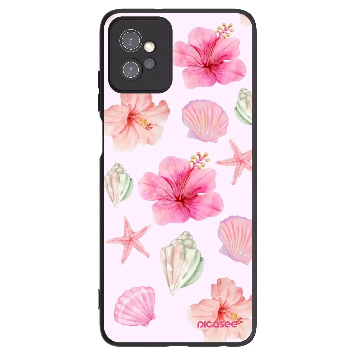 Picasee Motorola Moto G32 Hülle - Schwarzes Silikon - Blush Lagoon