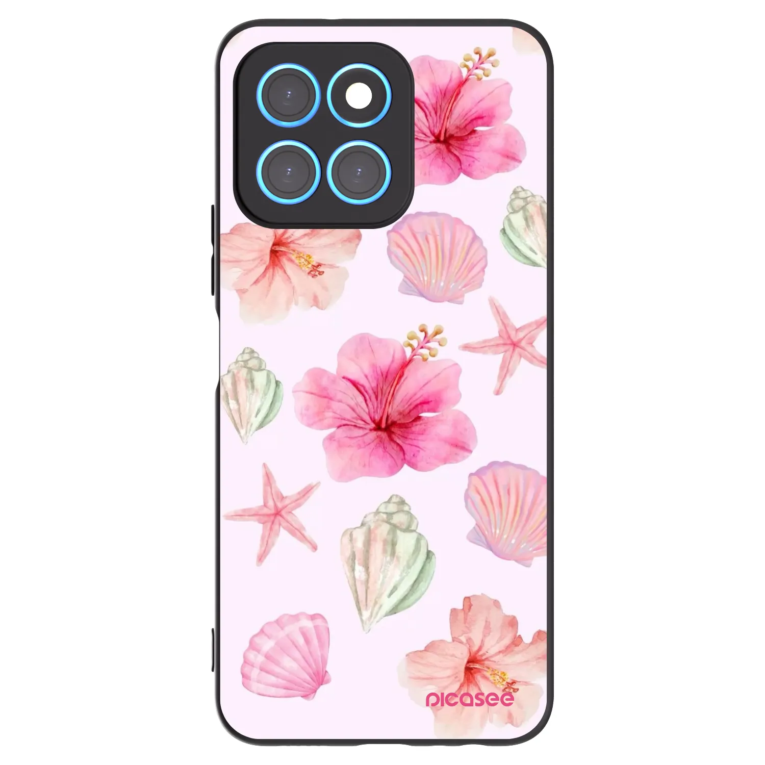Picasee Honor X8 5G Hülle - Schwarzes Silikon - Blush Lagoon