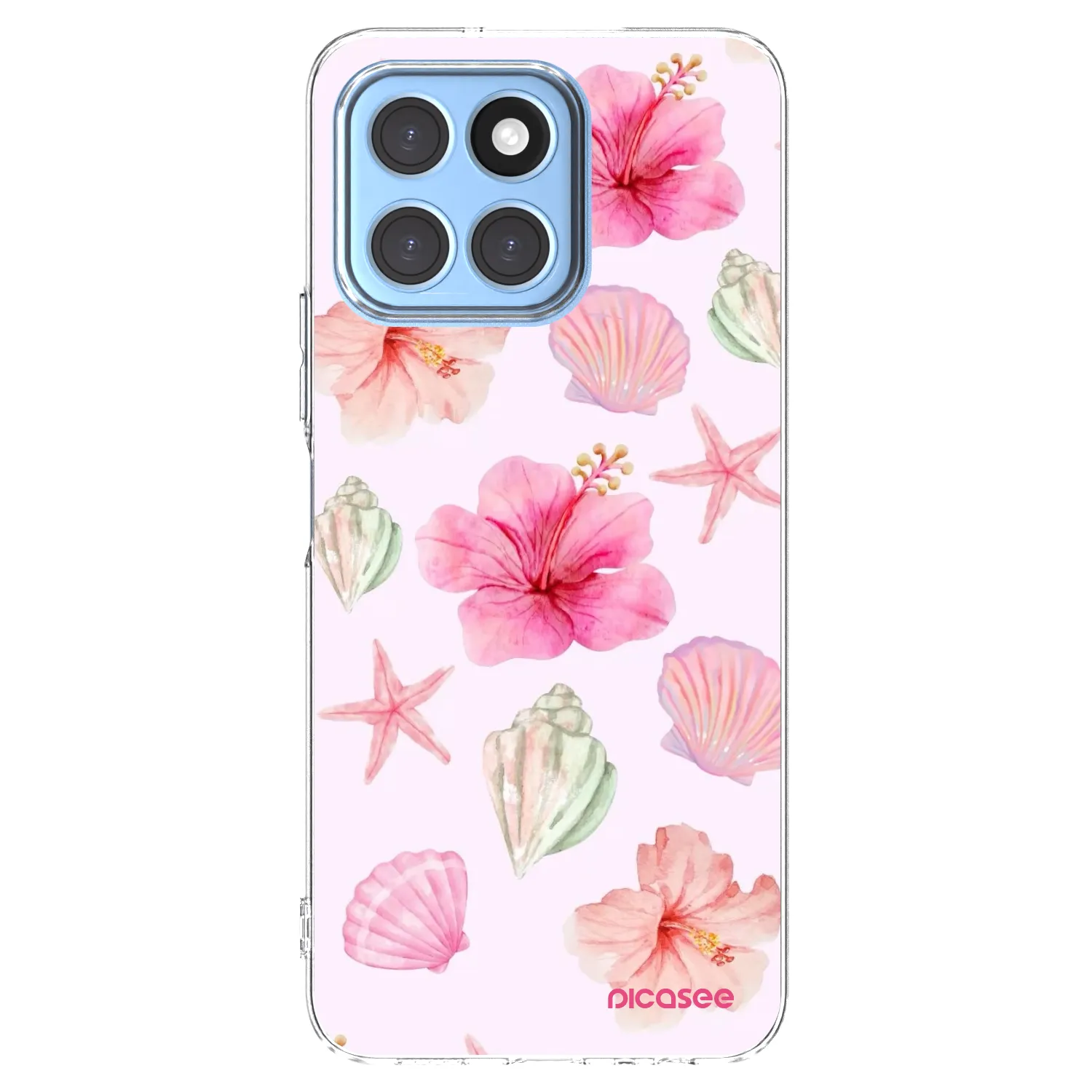 Picasee Honor X8 5G Hülle - Transparentes Silikon - Blush Lagoon