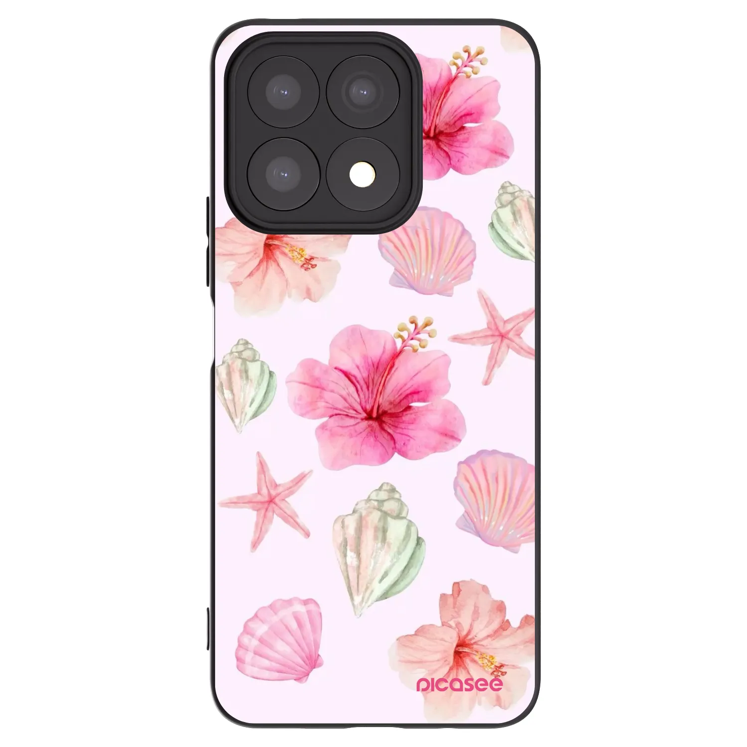 Picasee Honor X8a Hülle - Schwarzes Silikon - Blush Lagoon