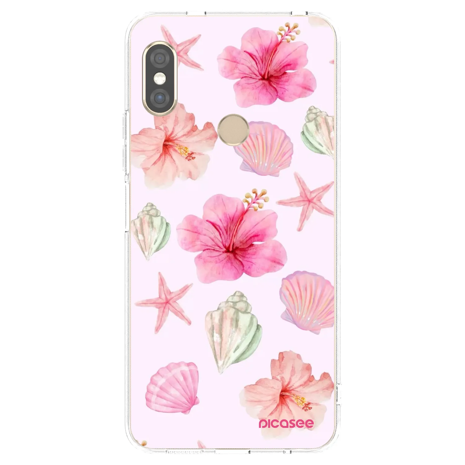 Picasee Xiaomi Redmi Note 5 Global Hülle - Transparentes Silikon - Blush Lagoon