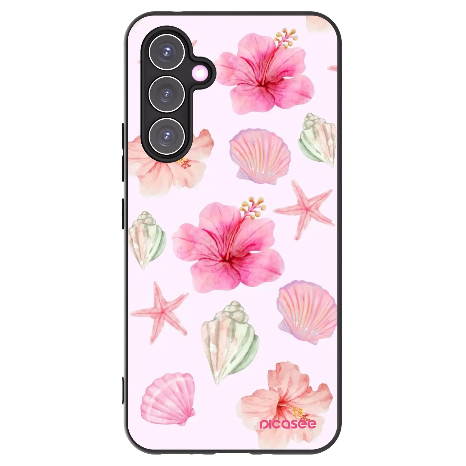 Picasee Samsung Galaxy A54 5G A546B Hülle - Schwarzes Silikon - Blush Lagoon