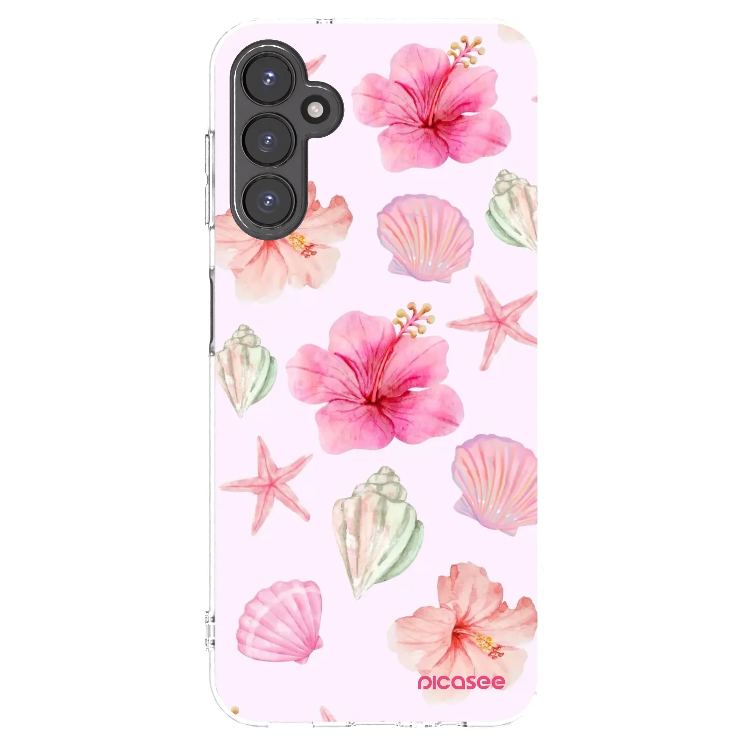 Picasee Samsung Galaxy A14 4G A145R Hülle - Transparentes Silikon - Blush Lagoon