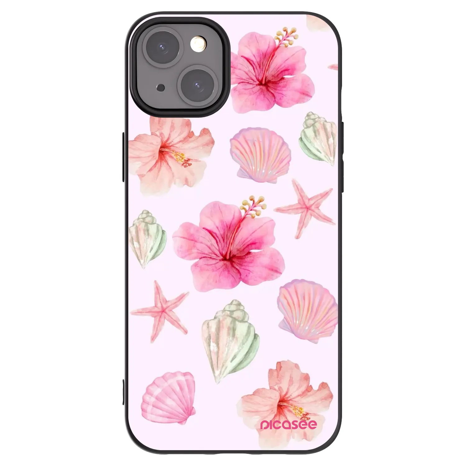 Picasee Apple iPhone 15 Plus Hülle - Schwarzes Silikon - Blush Lagoon