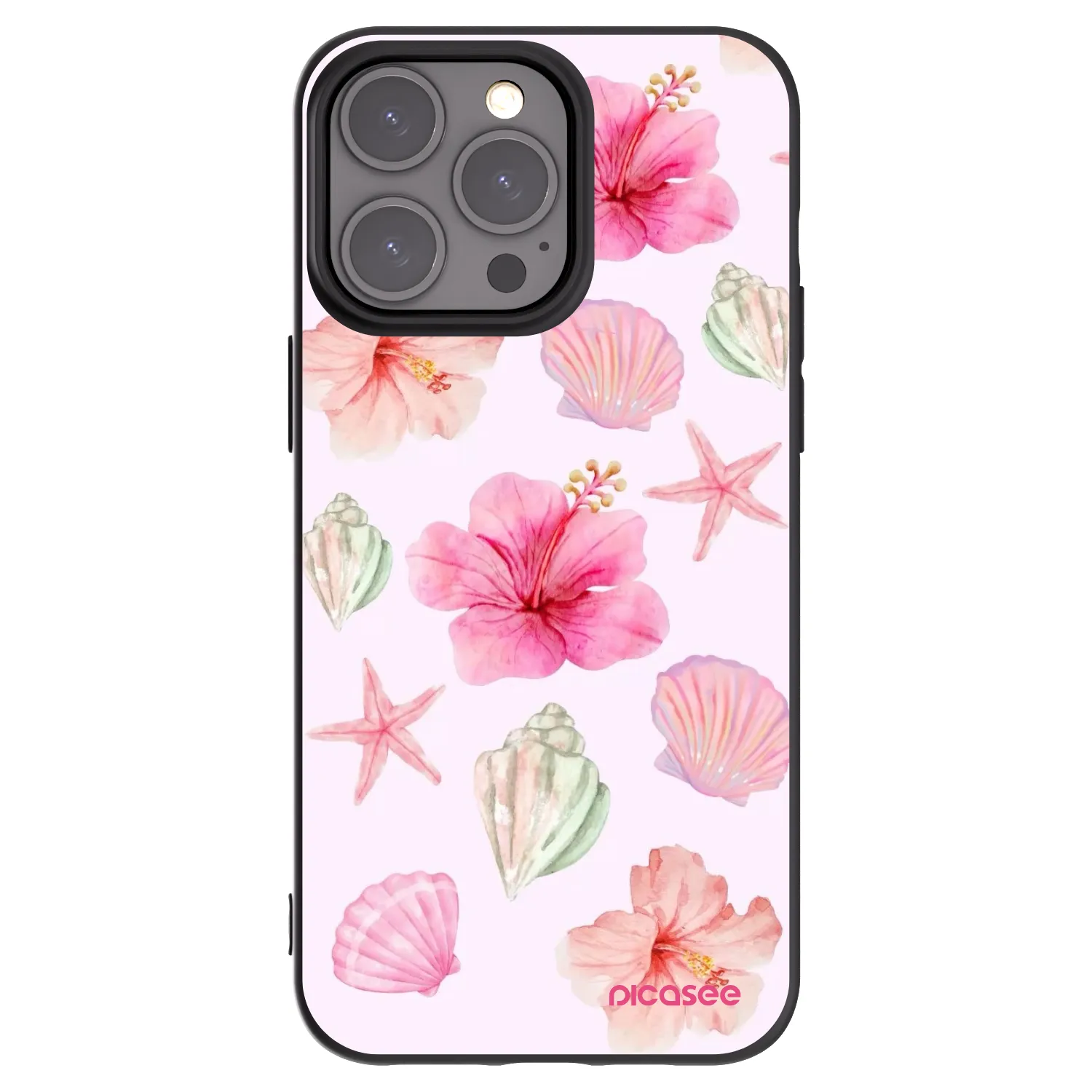Picasee Apple iPhone 15 Pro Max Hülle - Schwarzes Silikon - Blush Lagoon