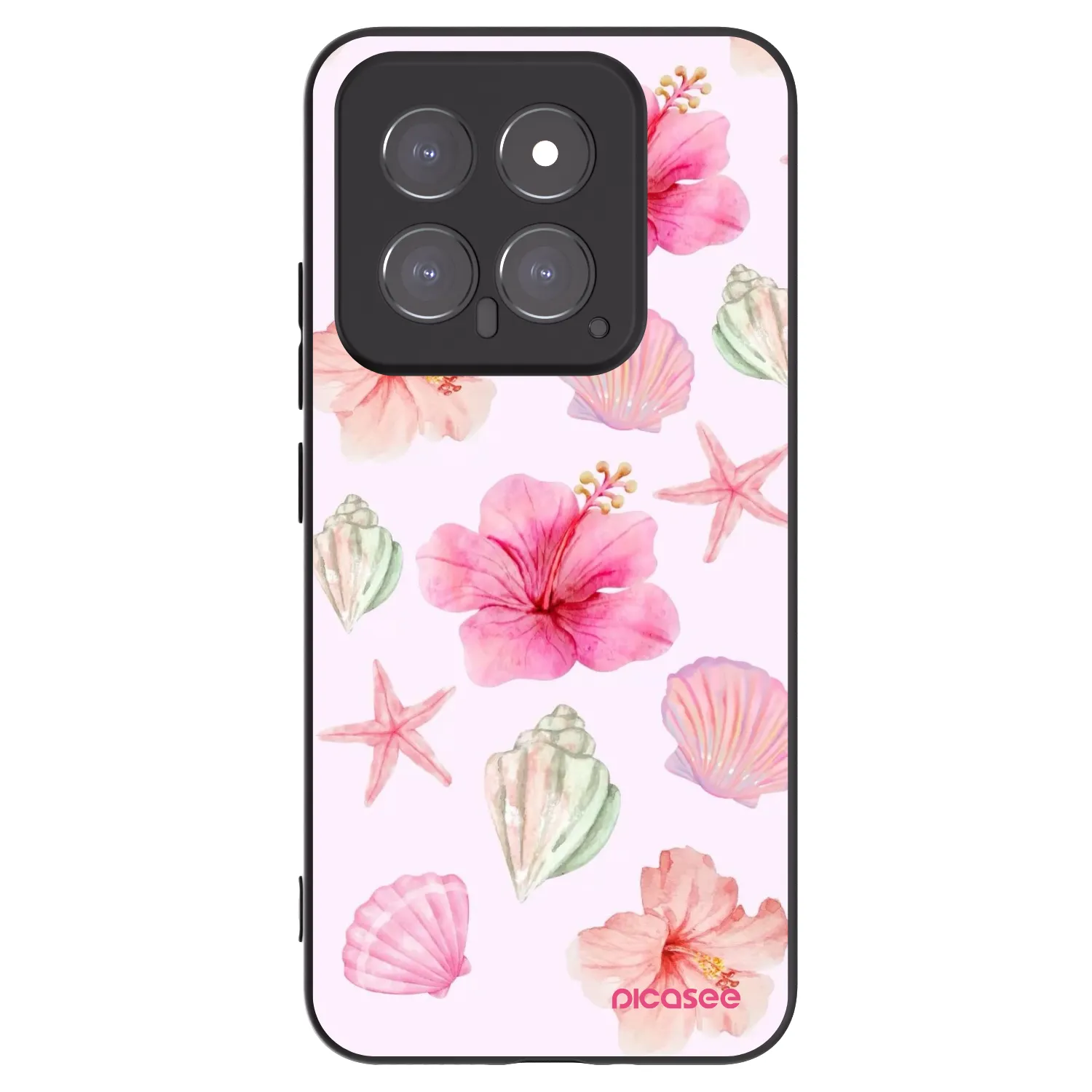 Picasee Xiaomi 14 Hülle - Schwarzes Silikon - Blush Lagoon