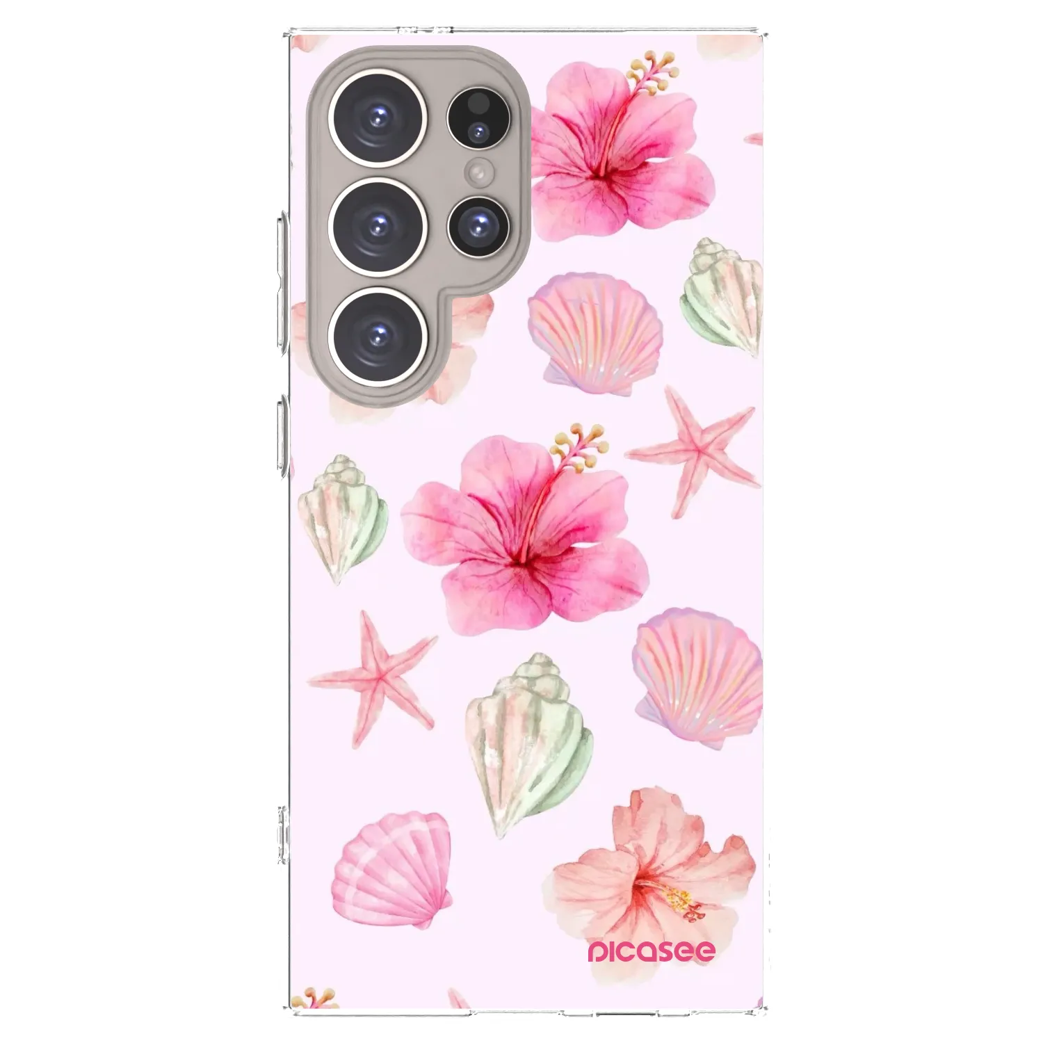 Picasee Samsung Galaxy S24 Ultra S928B 5G Hülle - Transparentes Silikon - Blush Lagoon