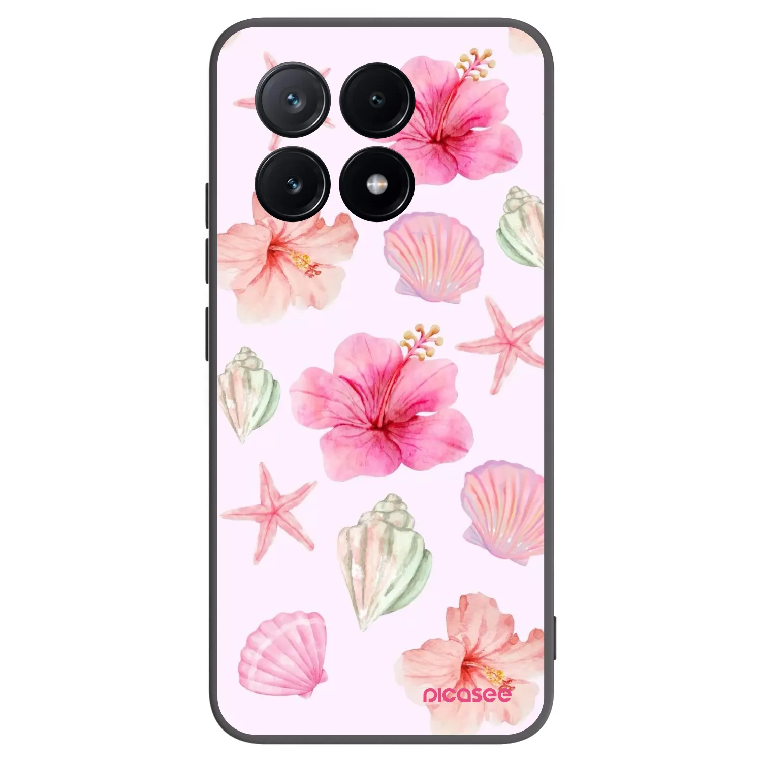 Picasee Xiaomi Poco X6 Pro Hülle - Schwarzes Silikon - Blush Lagoon