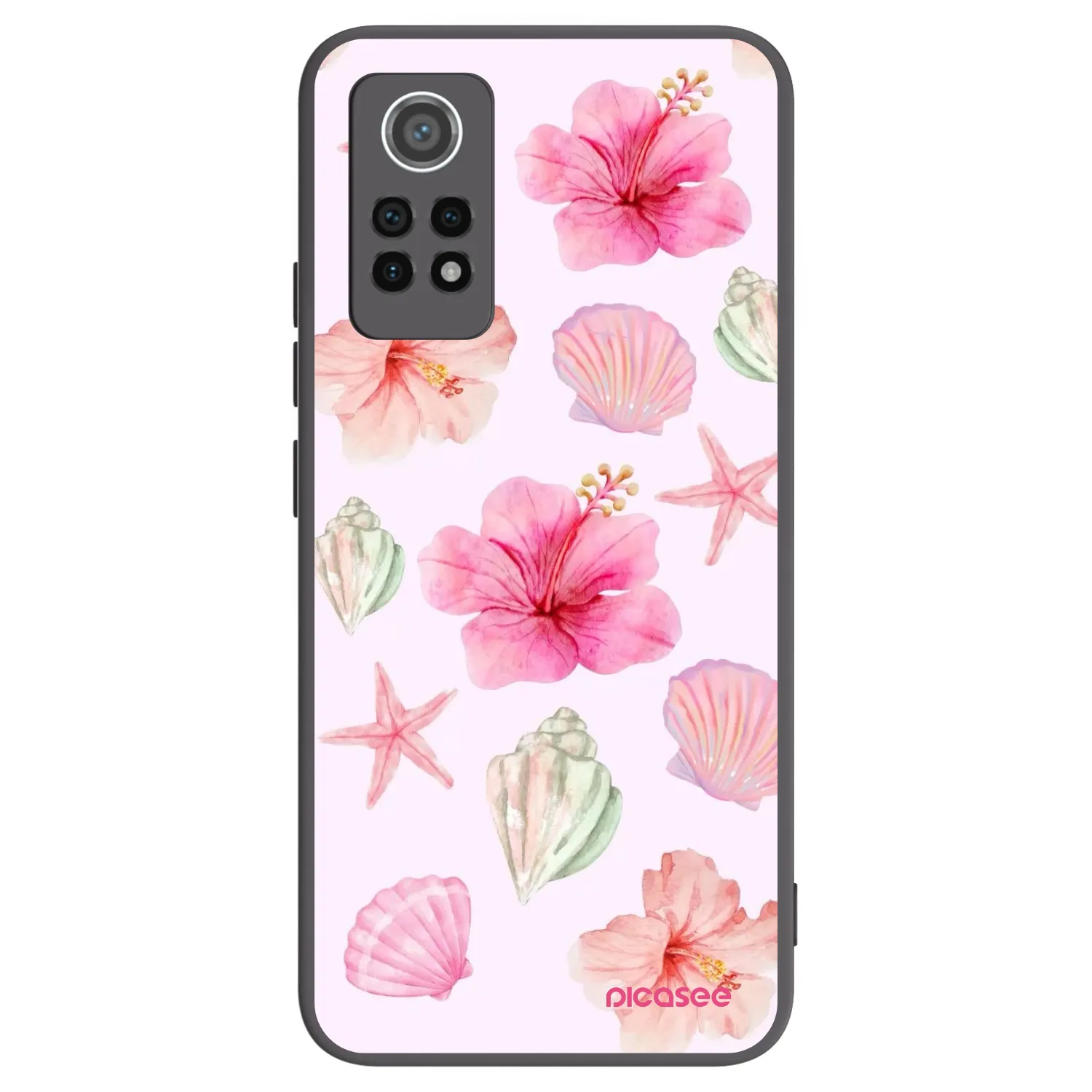 Picasee Xiaomi Redmi Note 12 Pro 4G Hülle - Schwarzes Silikon - Blush Lagoon