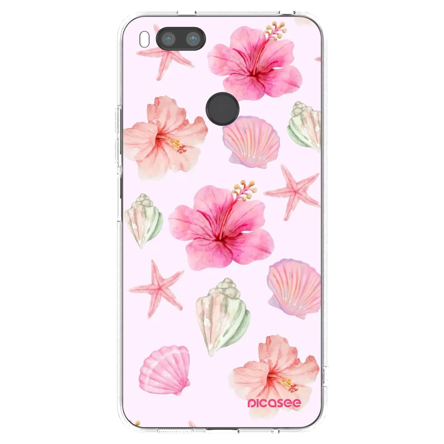 Picasee Xiaomi Mi A1 Global Hülle - Transparentes Silikon - Blush Lagoon