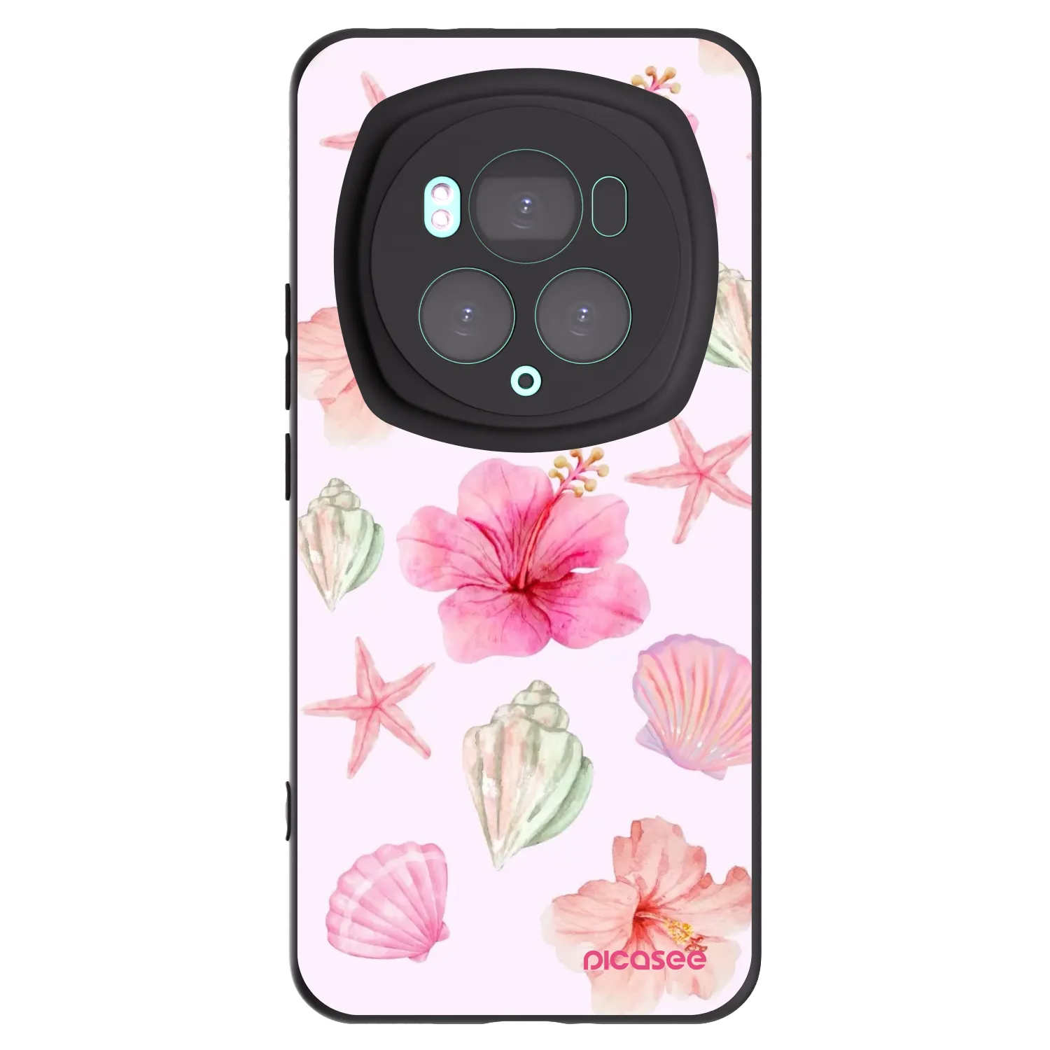 Picasee Honor Magic6 Pro Hülle - Schwarzes Silikon - Blush Lagoon