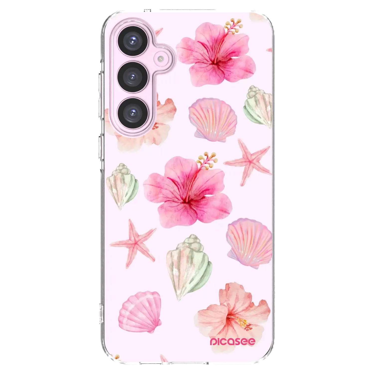 Picasee Samsung Galaxy A55 5G A556B Hülle - Transparentes Silikon - Blush Lagoon