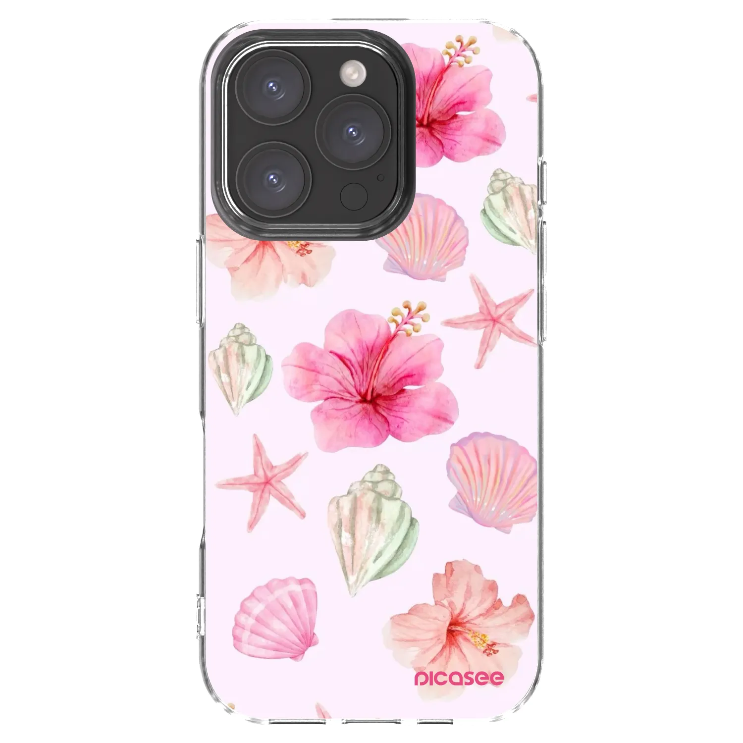 Picasee Apple iPhone 16 Pro Hülle - Transparentes Silikon - Blush Lagoon