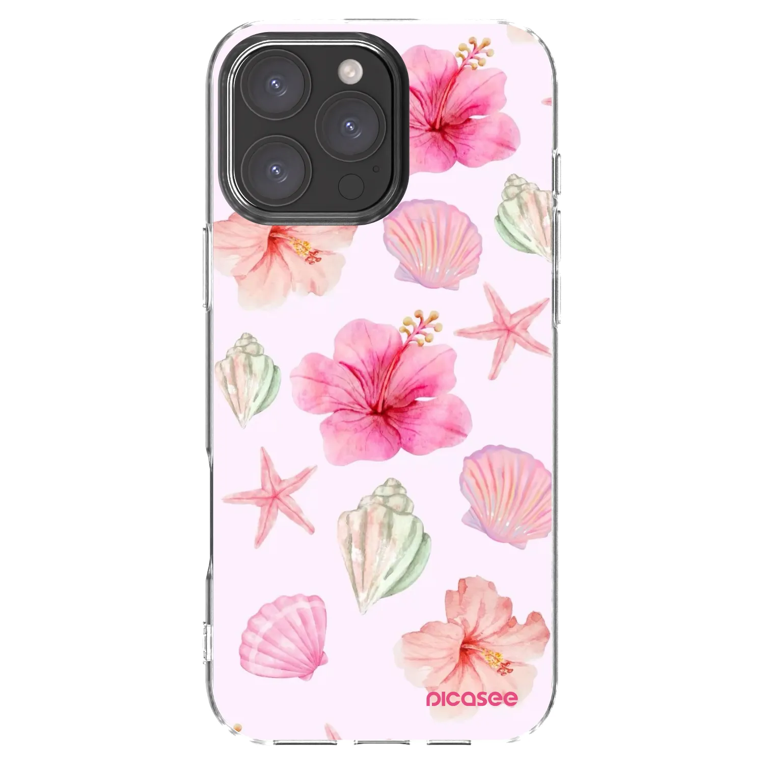 Picasee Apple iPhone 16 Pro Max Hülle - Transparentes Silikon - Blush Lagoon