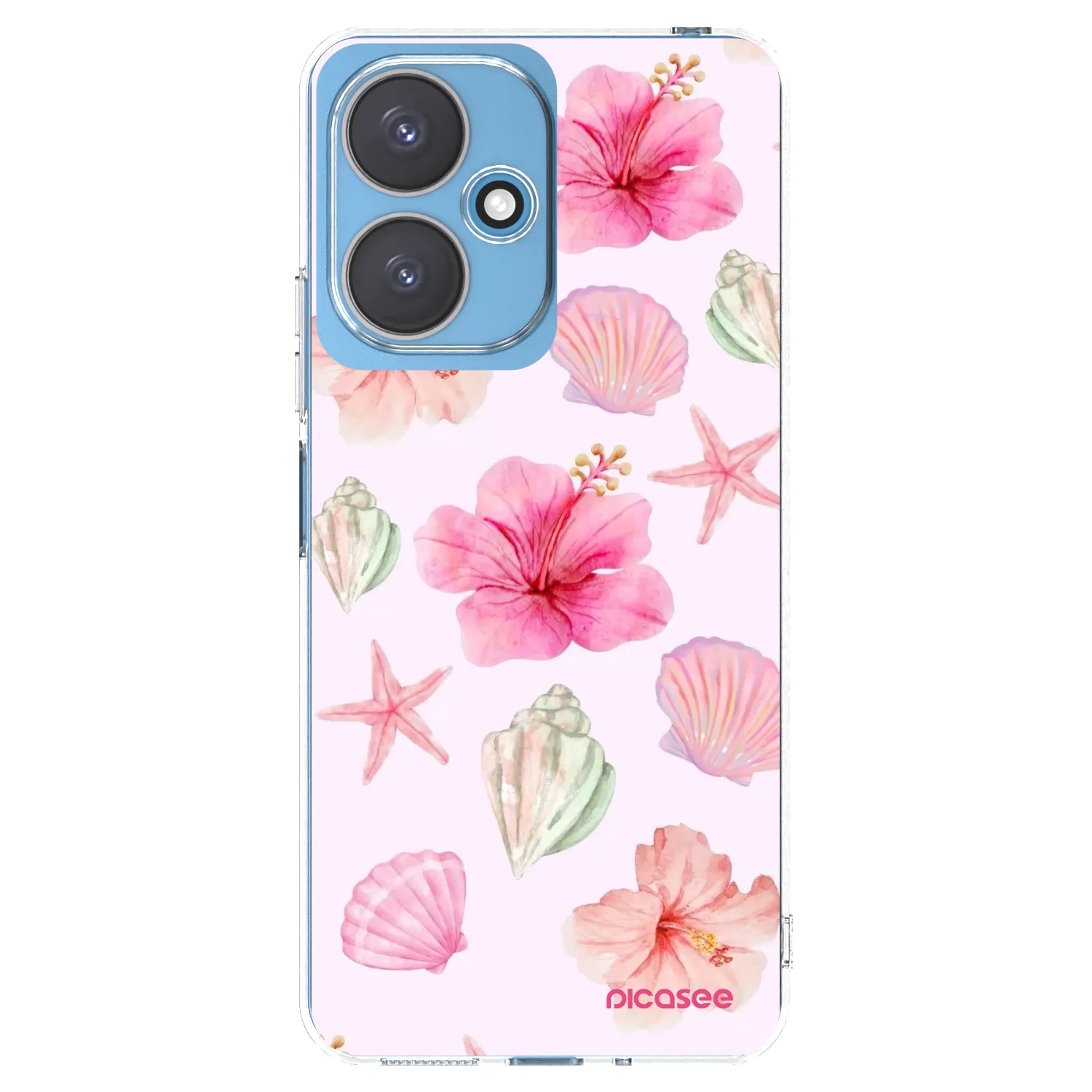 Picasee Xiaomi Redmi 13C 5G Hülle - Transparentes Silikon - Blush Lagoon