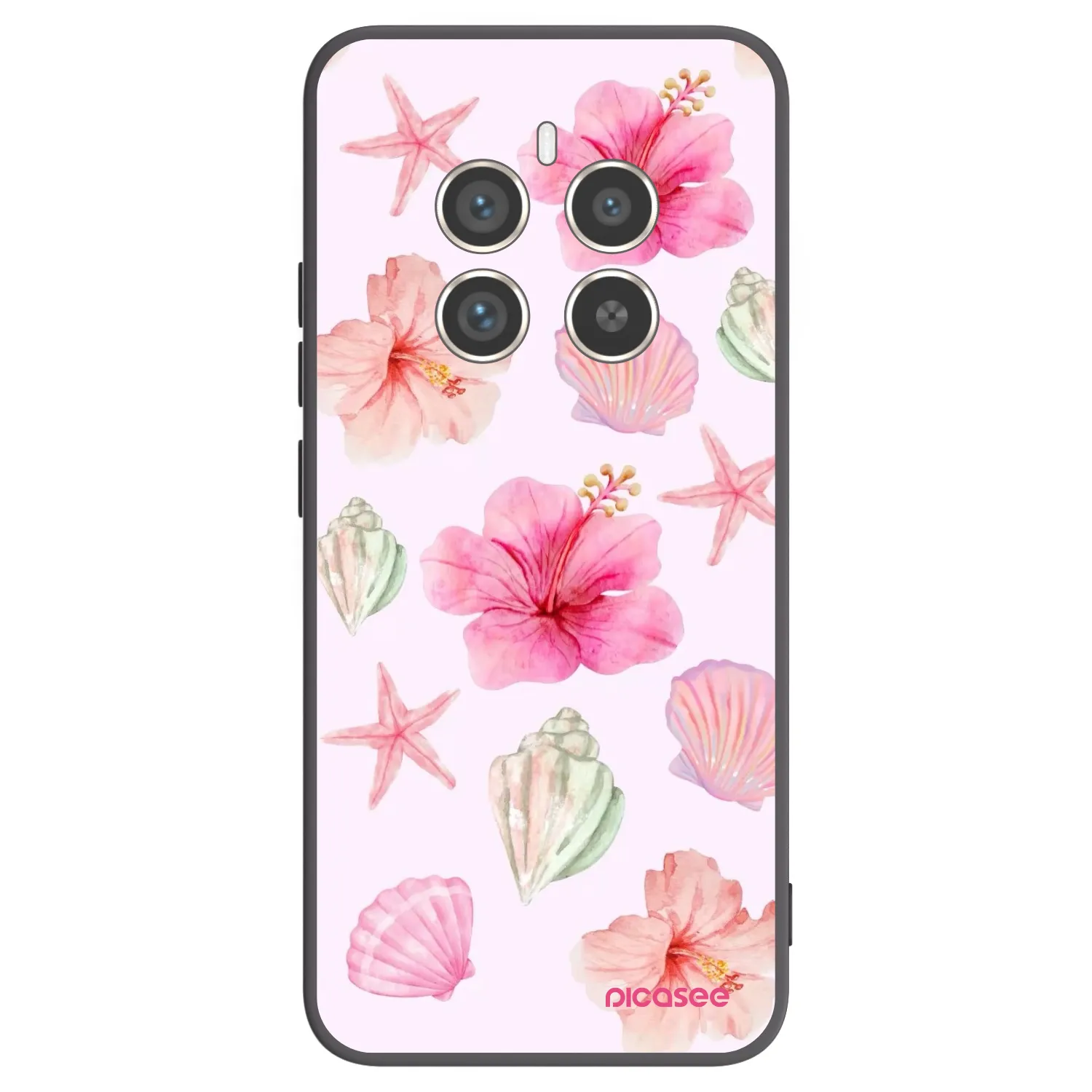 Picasee Realme 12 Pro 5G Hülle - Schwarzes Silikon - Blush Lagoon