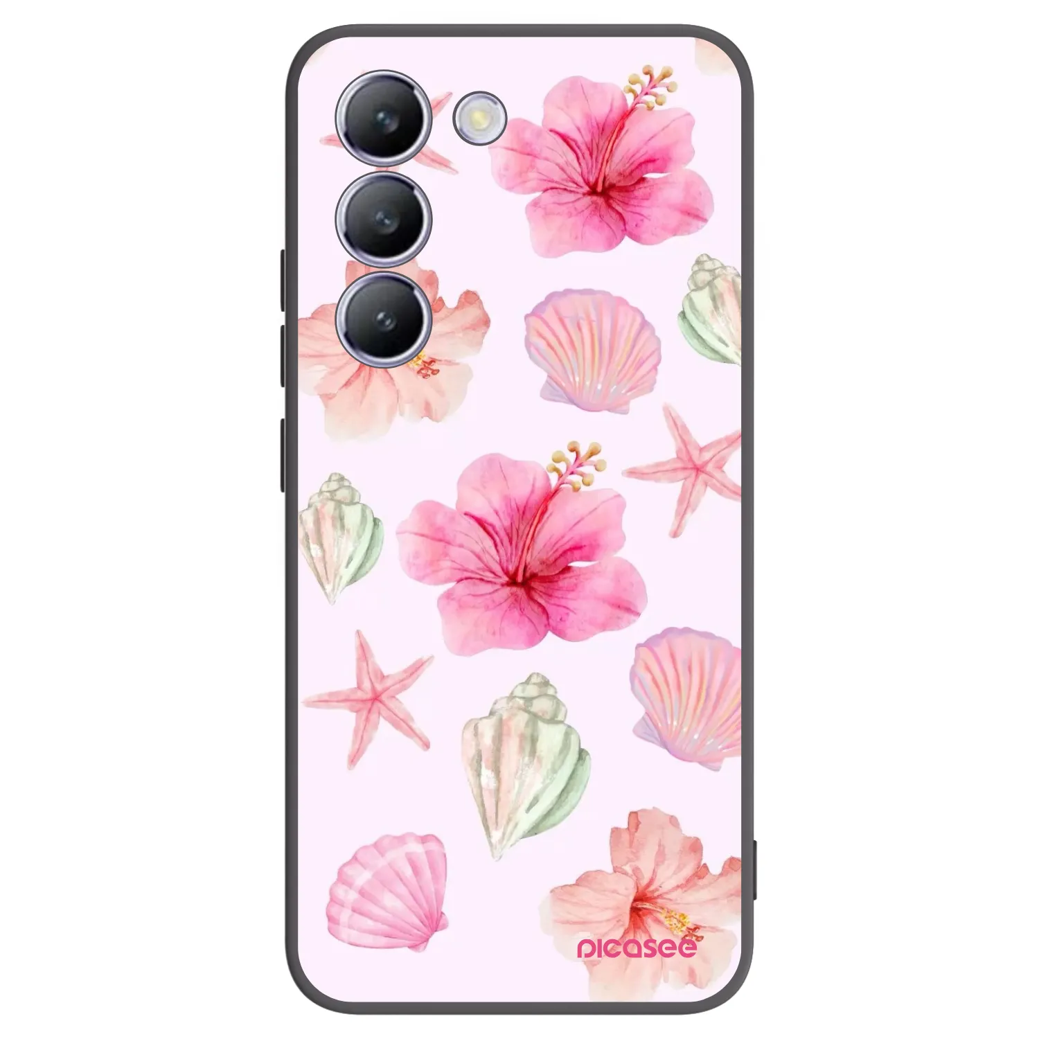 Picasee Vivo V40 SE 5G Hülle - Schwarzes Silikon - Blush Lagoon