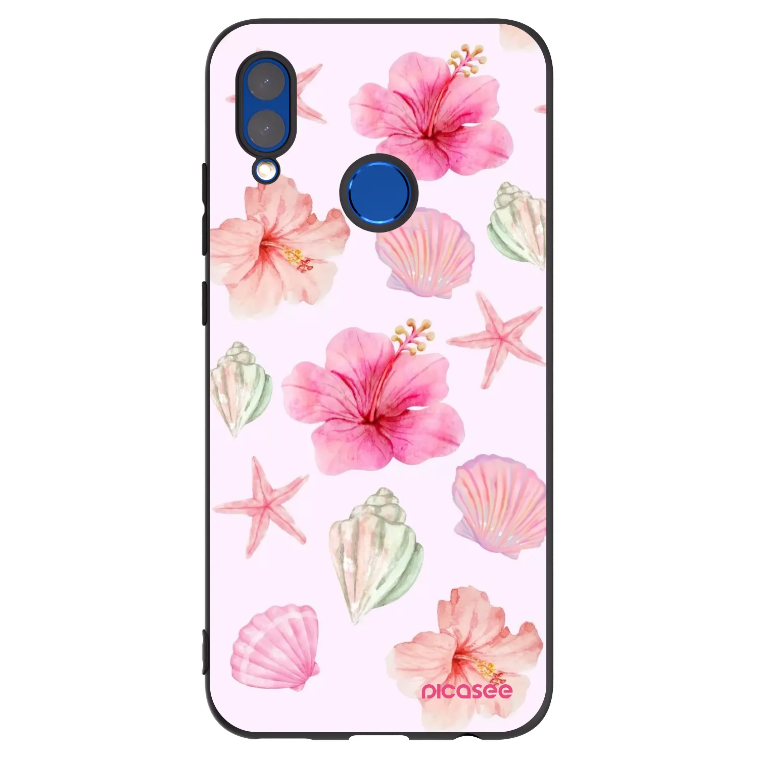 Picasee Huawei P Smart 2019 Hülle - Schwarzes Silikon - Blush Lagoon