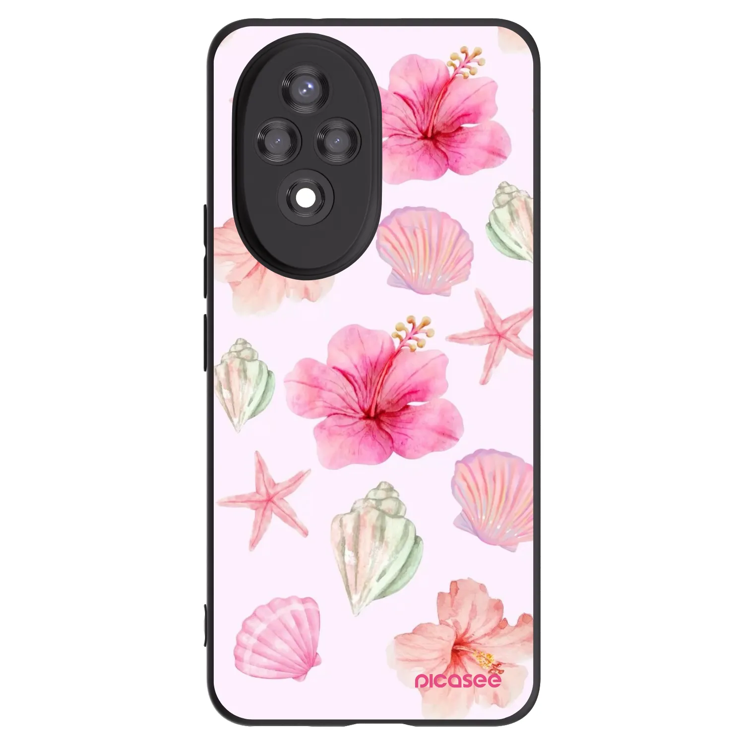 Picasee Honor 200 Pro 5G Hülle - Schwarzes Silikon - Blush Lagoon