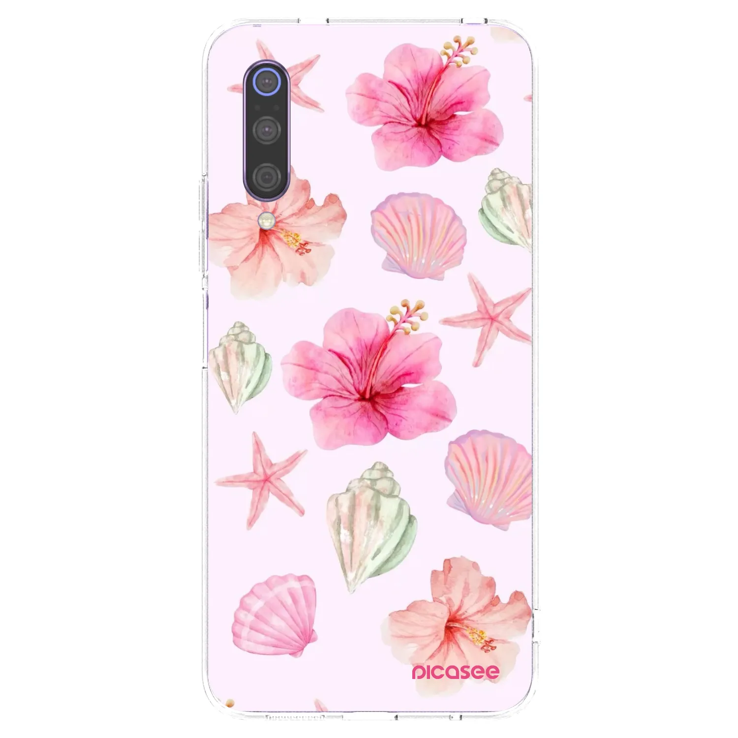 Picasee Xiaomi Mi 9 Hülle - Transparentes Silikon - Blush Lagoon