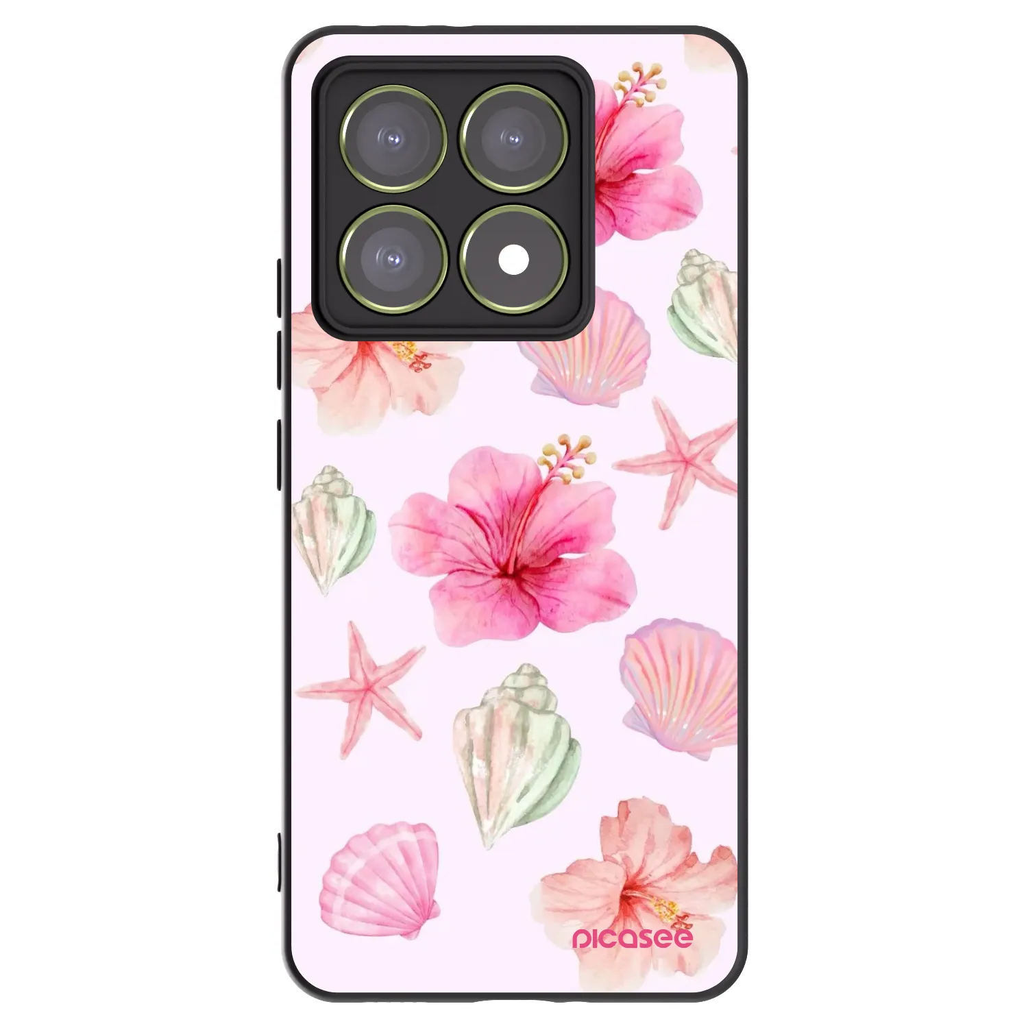 Picasee Xiaomi 14T Hülle - Schwarzes Silikon - Blush Lagoon