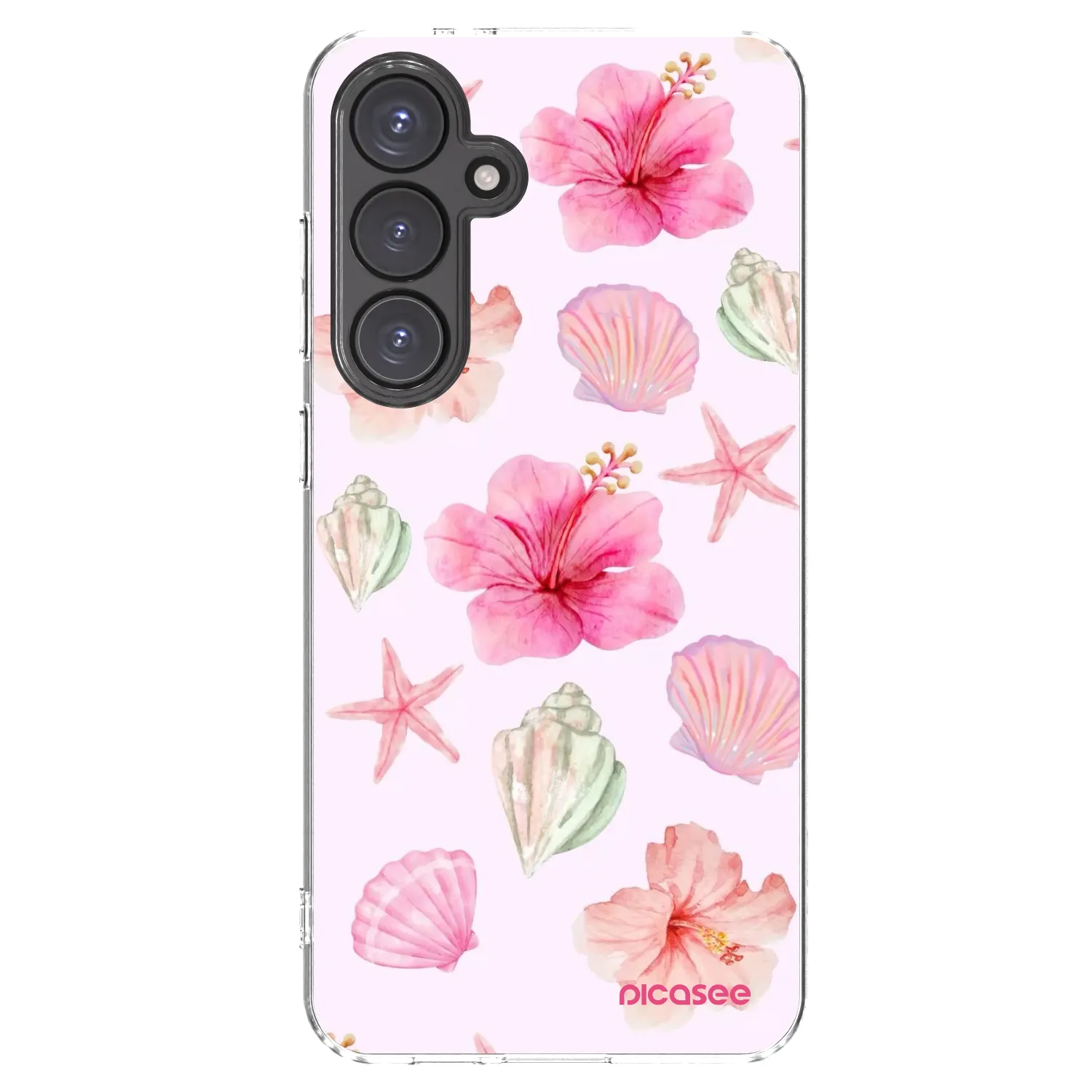 Picasee Samsung Galaxy S24 FE S721B Hülle - Transparentes Silikon - Blush Lagoon