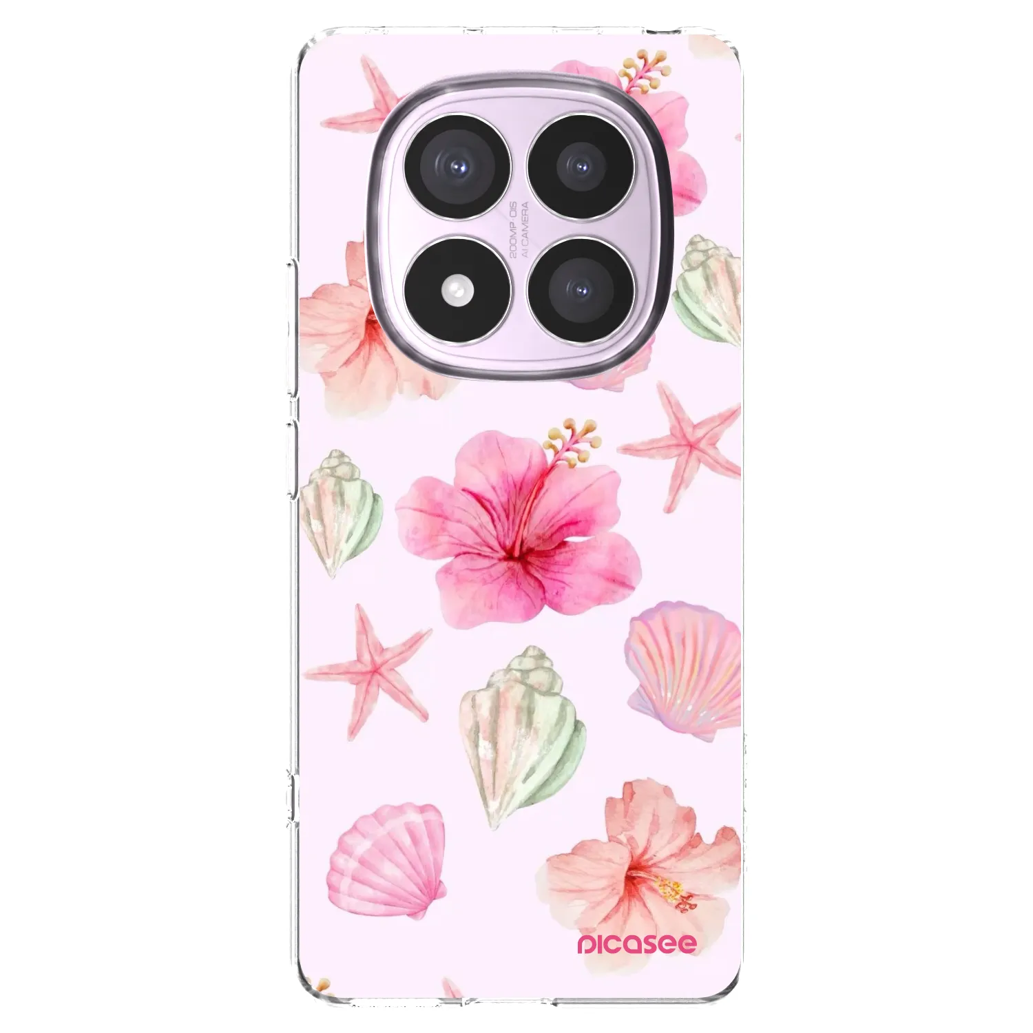 Picasee Xiaomi Redmi Note 14 Pro 5G Hülle - Transparentes Silikon - Blush Lagoon