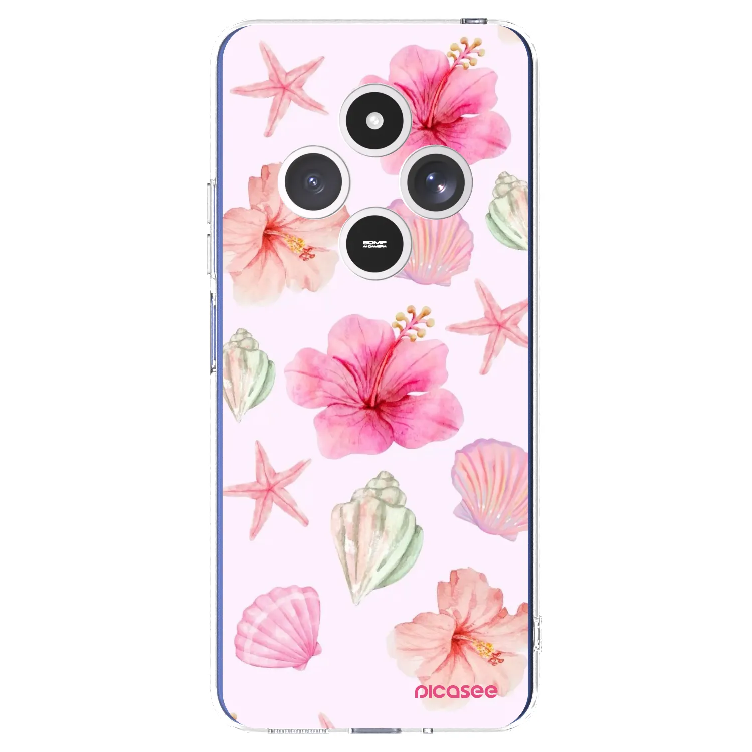 Picasee Xiaomi Redmi 14C Hülle - Transparentes Silikon - Blush Lagoon