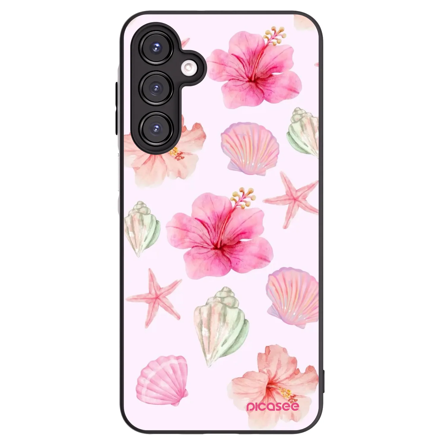 Picasee Samsung Galaxy A16 5G Hülle - Schwarzes Silikon - Blush Lagoon