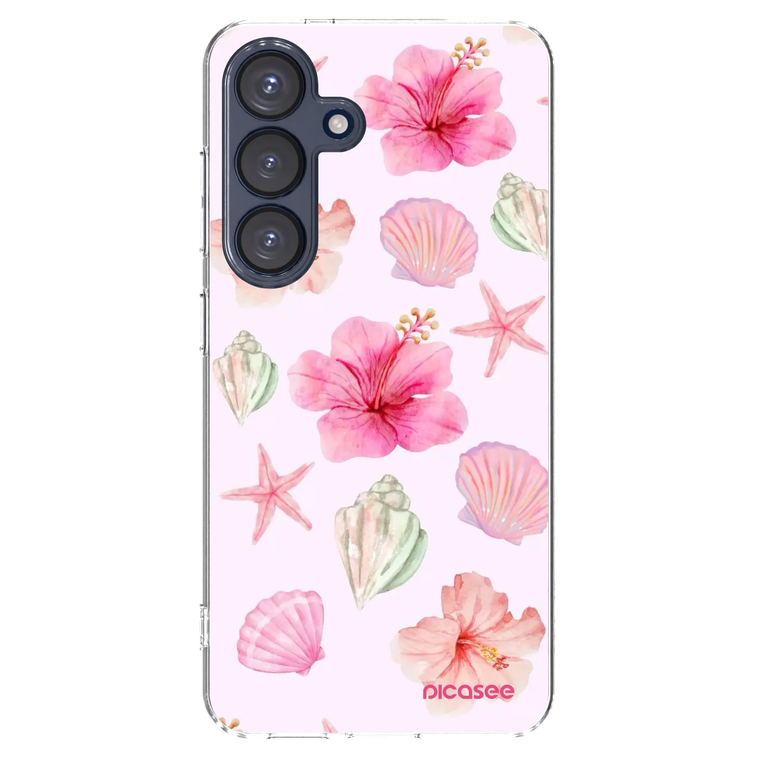 Picasee Samsung Galaxy S25 5G Hülle - Transparentes Silikon - Blush Lagoon