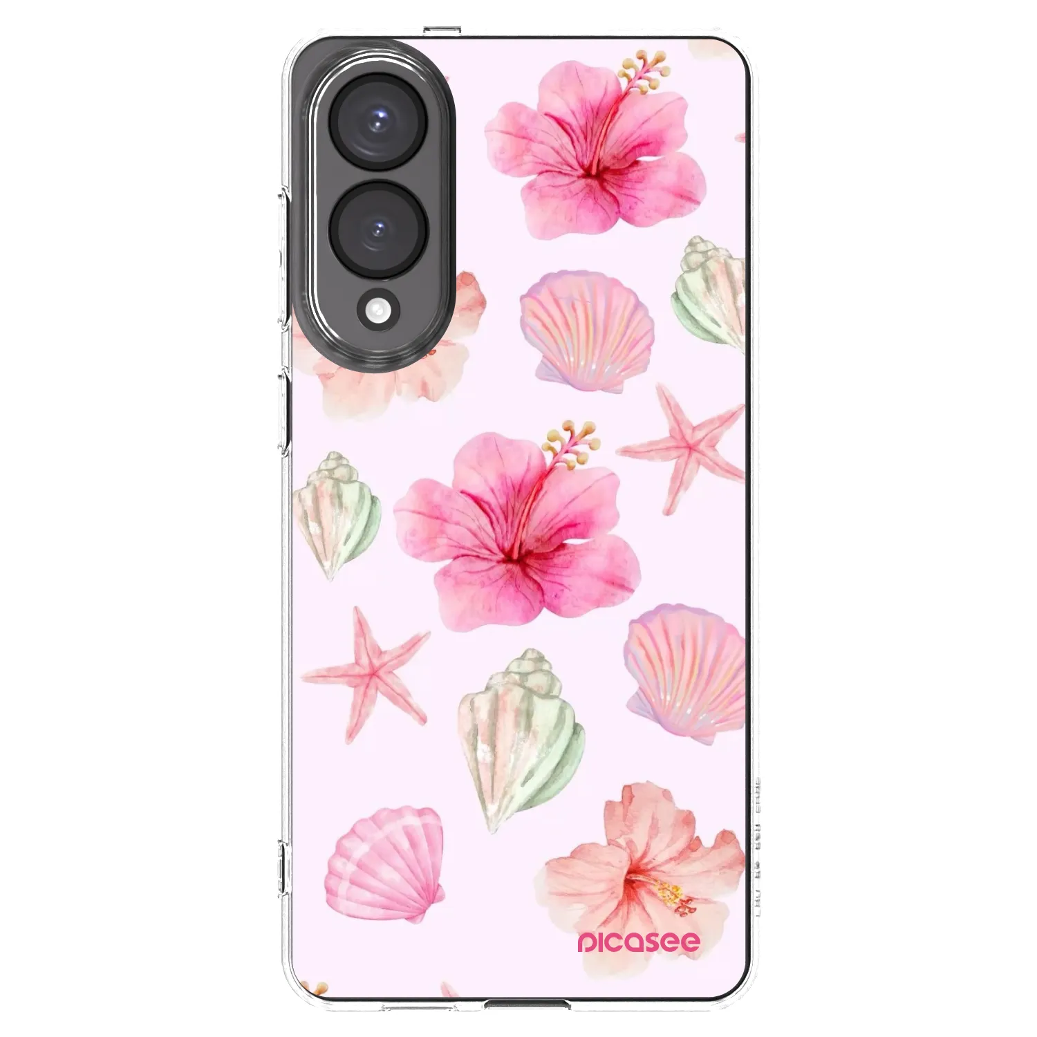 Picasee Samsung Galaxy S25 Edge 5G Hülle - Transparentes Silikon - Blush Lagoon
