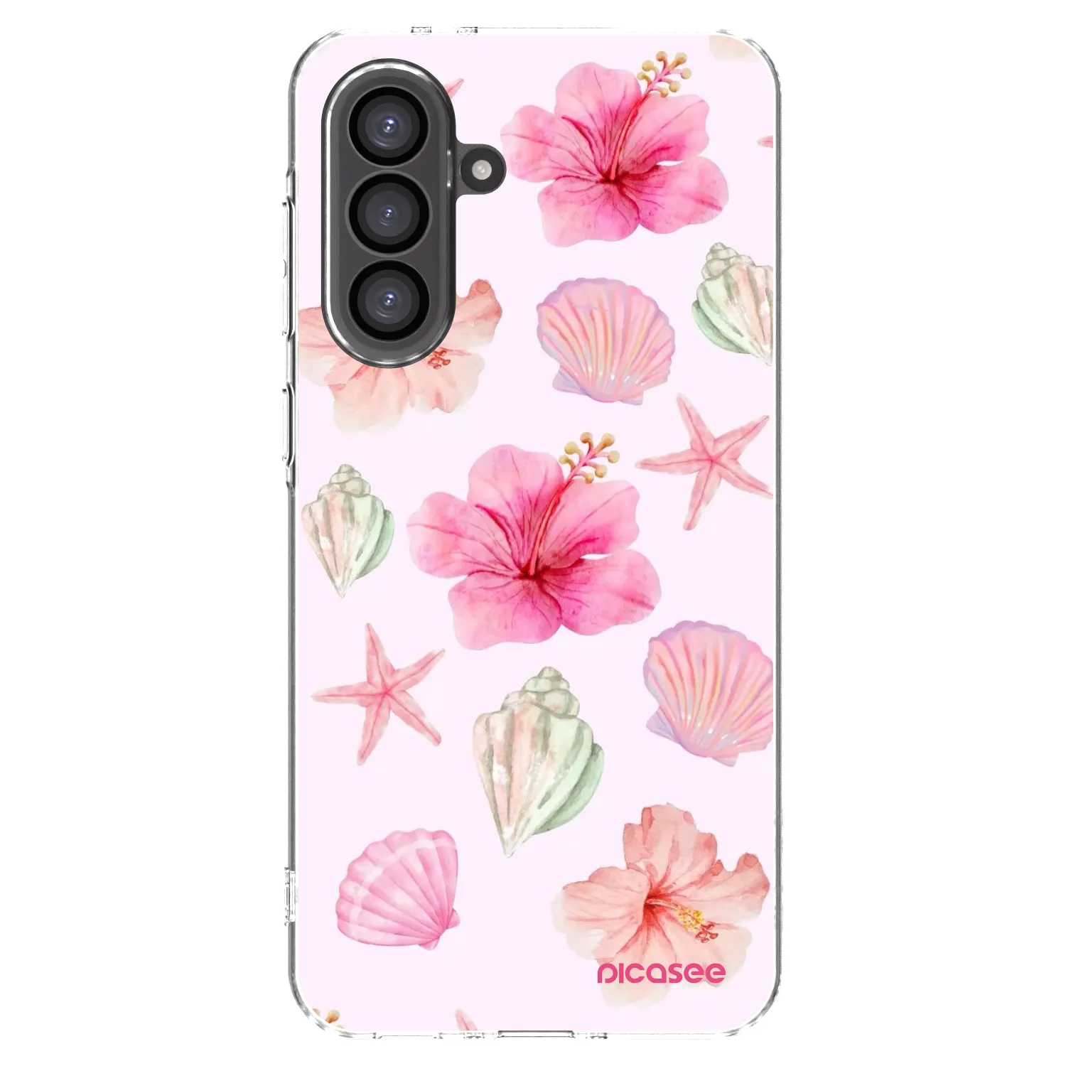 Picasee Samsung Galaxy A56 5G A566B Hülle - Transparentes Silikon - Blush Lagoon