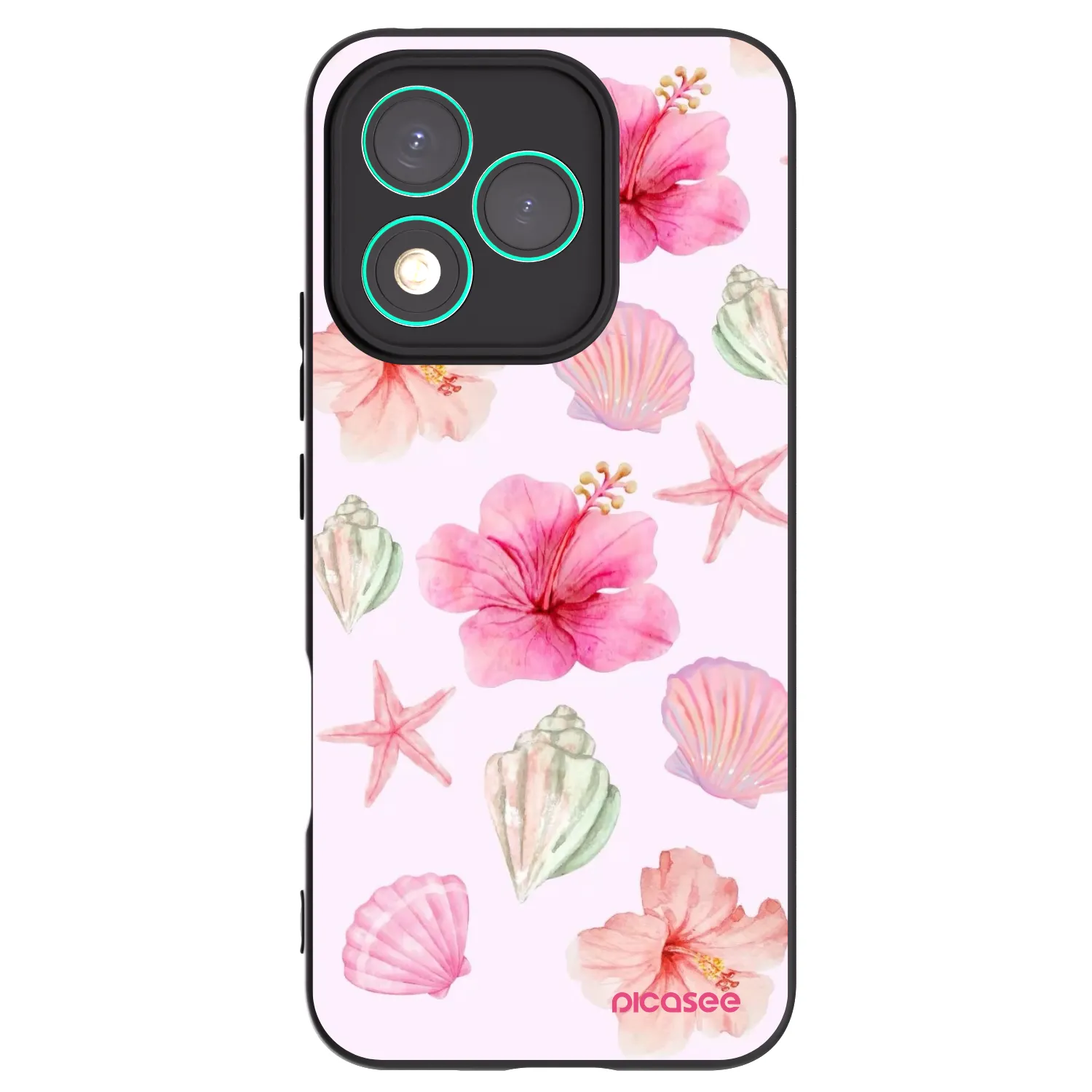 Picasee Honor 400 Lite 5G Hülle - Schwarzes Silikon - Blush Lagoon