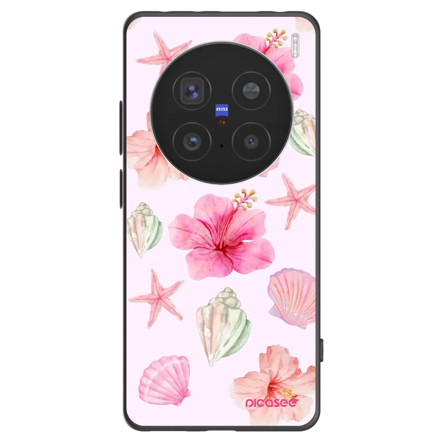 Picasee Vivo X200 Pro Hülle - Schwarzes Silikon - Blush Lagoon