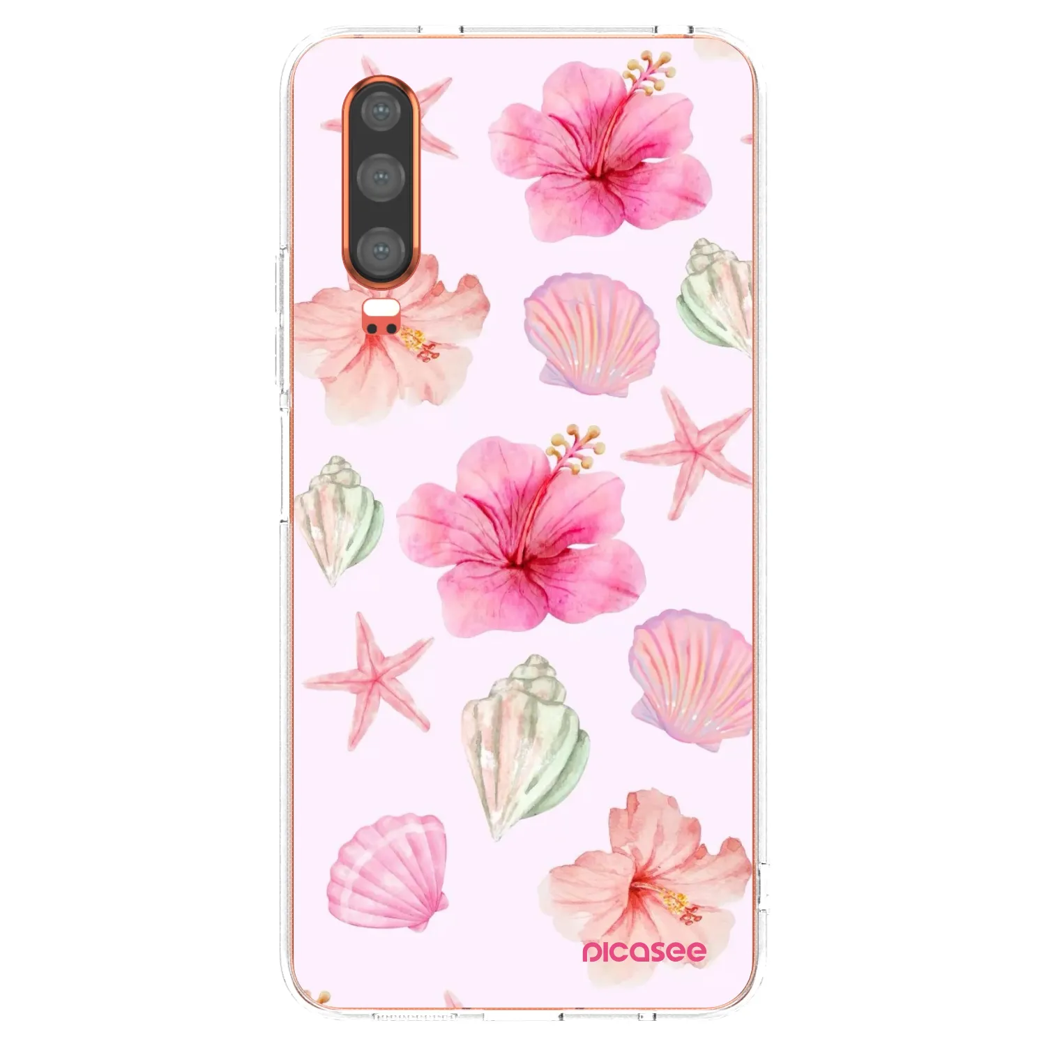 Picasee Huawei P30 Hülle - Transparentes Silikon - Blush Lagoon